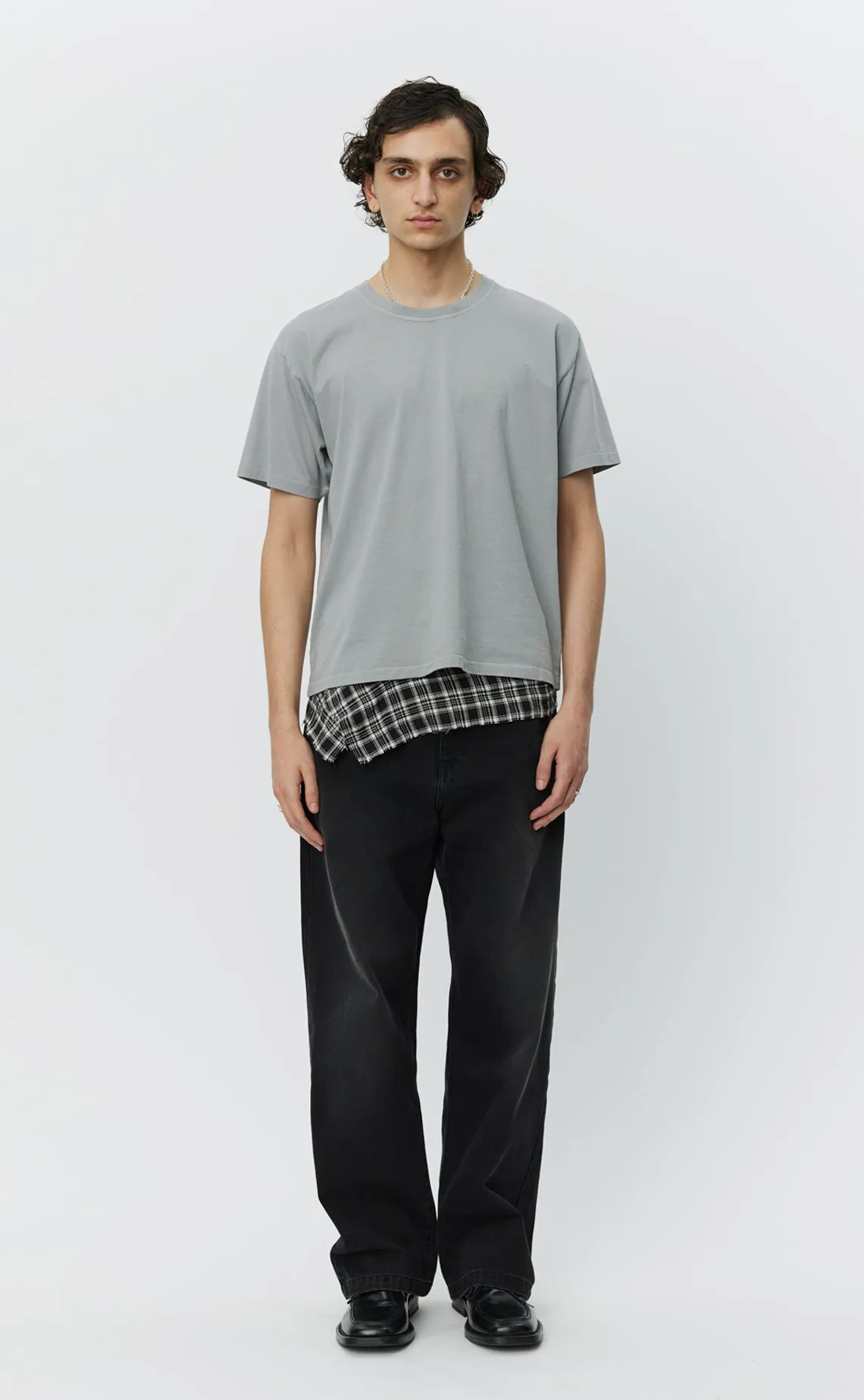 New Tee - Washed Light Grey sold by mfpen Mens