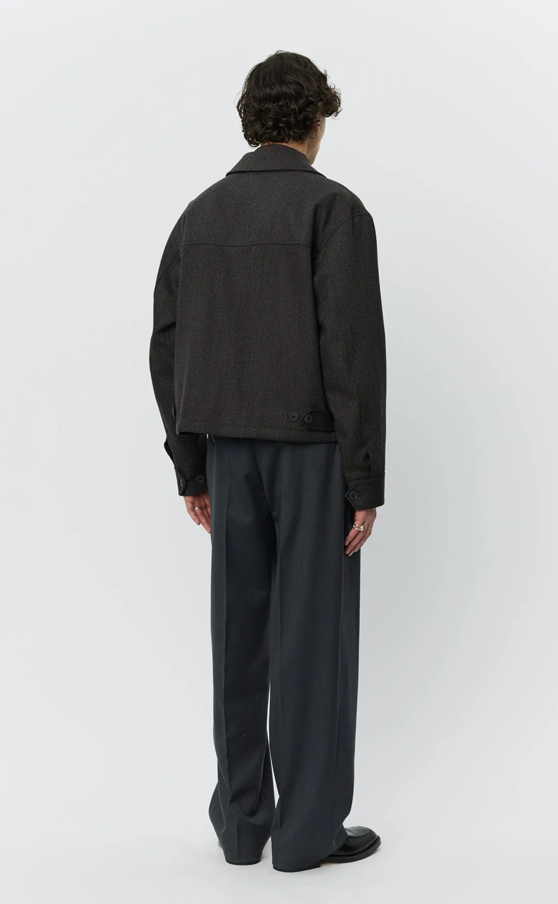 Mail Jacket - Brown Melange Stripe sold by mfpen product image thumbnail 4