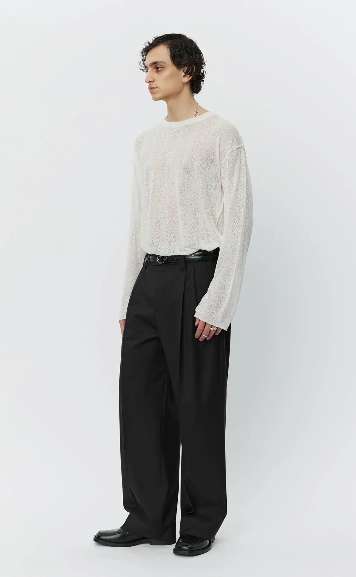 Classic Trousers - Coffee Twill Wool sold by mfpen Mens product image thumbnail 3