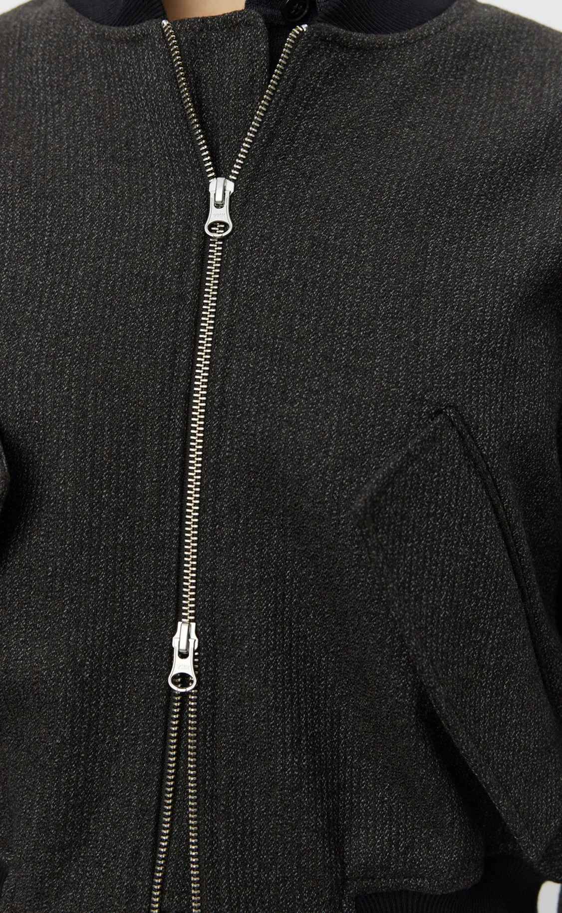 Blouson Jacket - Brown Melange Stripe sold by mfpen Mens product image thumbnail 5