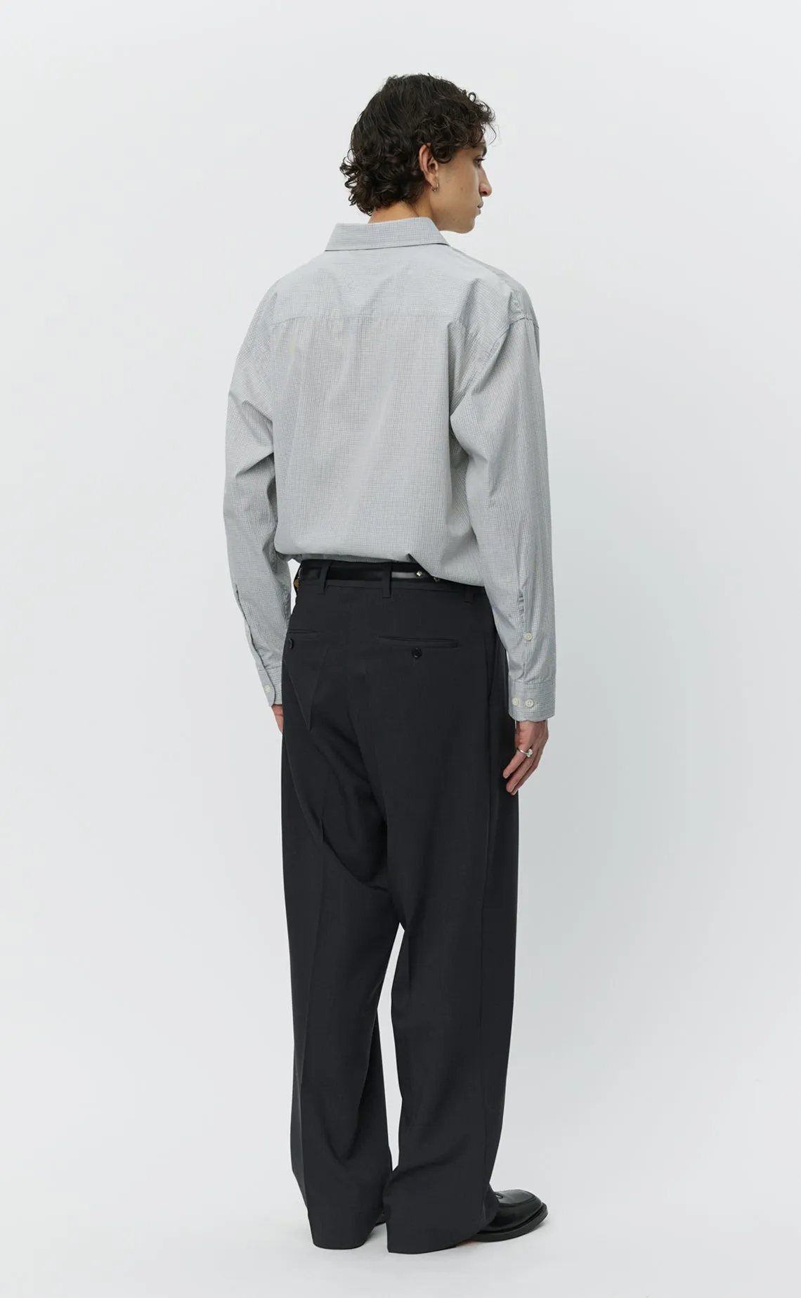Classic Trousers - Dark Grey Wool sold by mfpen Mens product image thumbnail 4