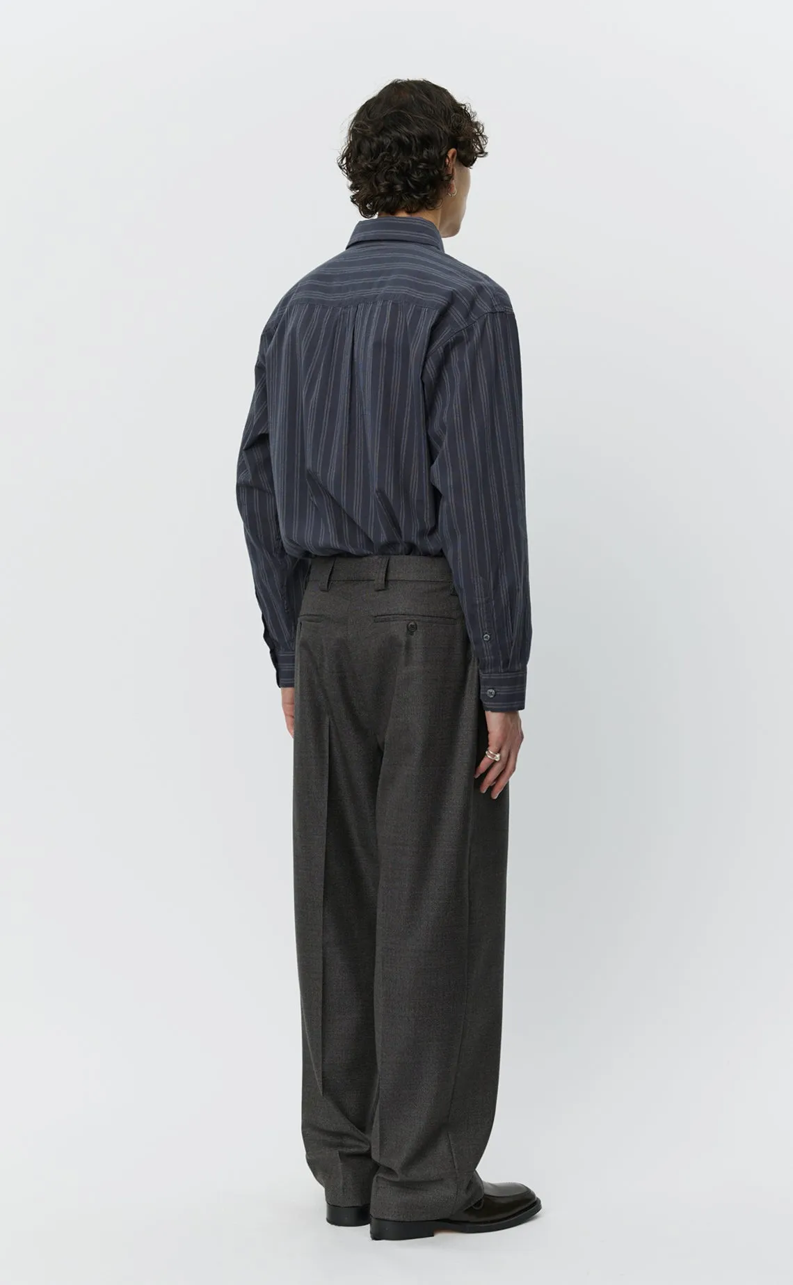 Service Trousers - Warm Grey Twist Wool sold by mfpen Mens product image thumbnail 4