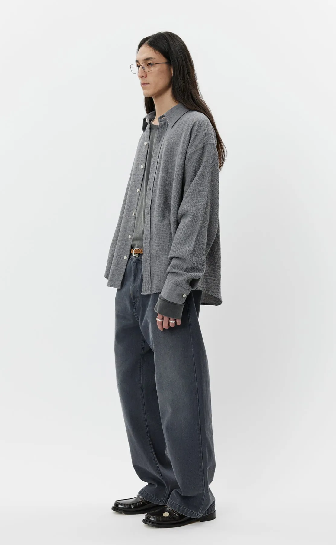 Vacation Shirt - Pavement Grey Seersucker sold by mfpen Mens product image thumbnail 2