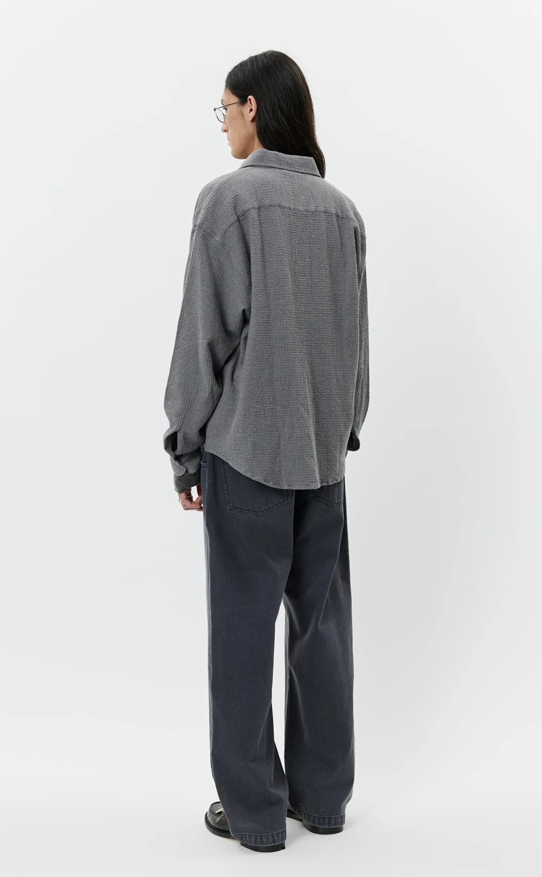 Vacation Shirt - Pavement Grey Seersucker sold by mfpen Mens product image thumbnail 3