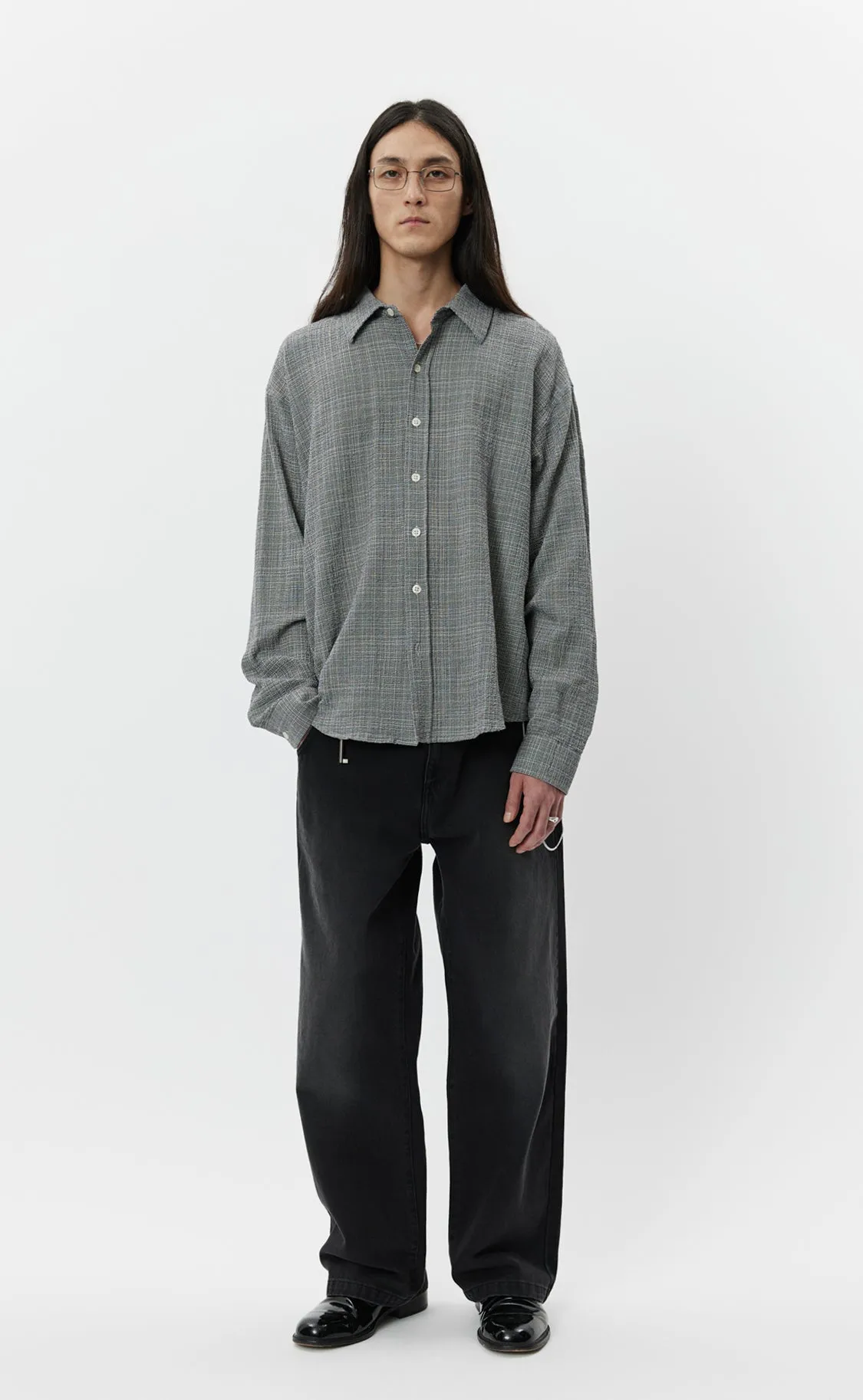 Vacation Shirt - Mini Houndstooth Seersucker sold by mfpen Mens product image thumbnail 2