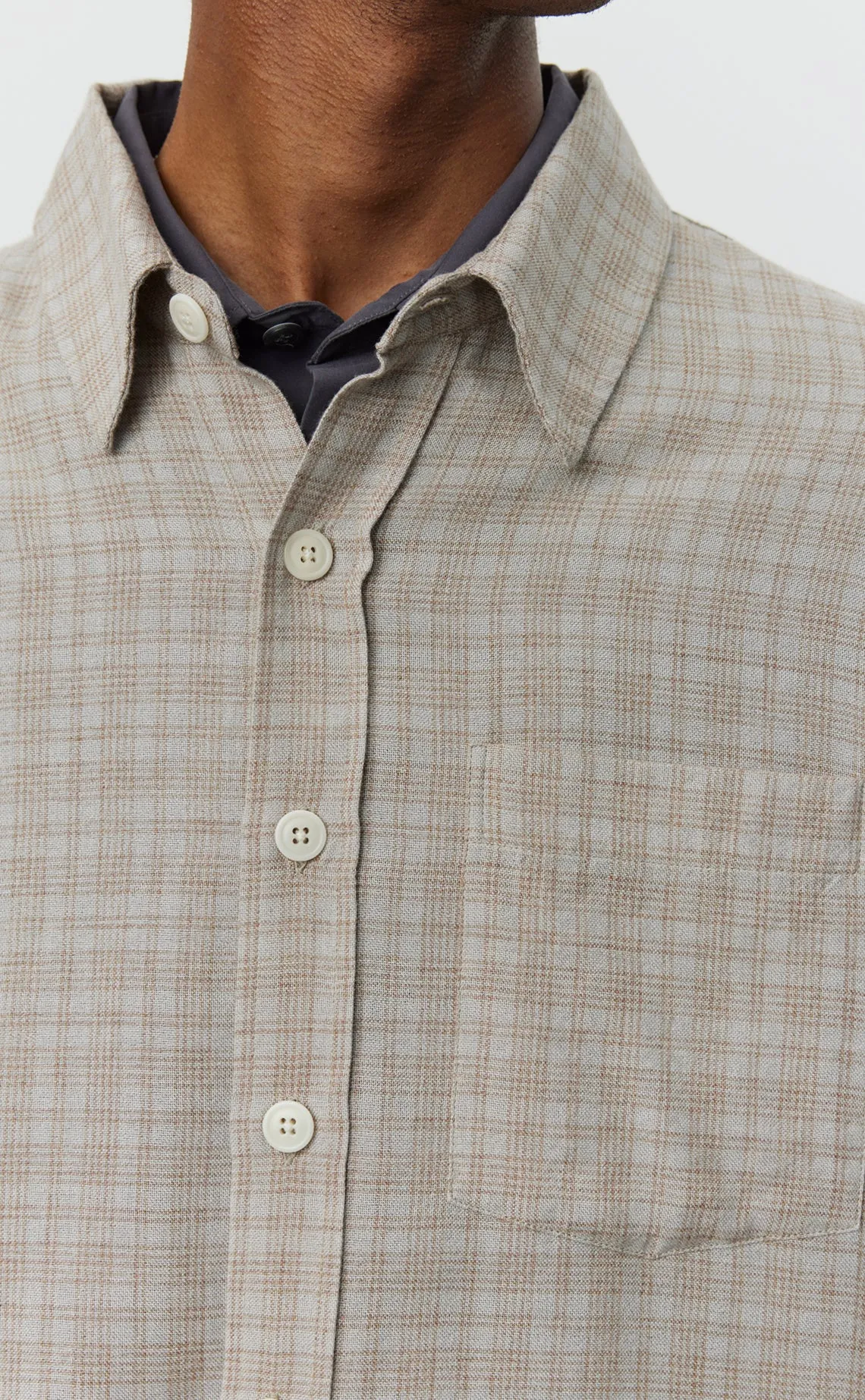 Priority Shirt - Sepia Check sold by mfpen product image thumbnail 5