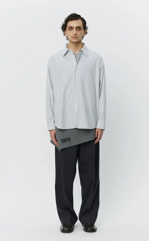 Network Shirt - White Vintage Check made by mfpen