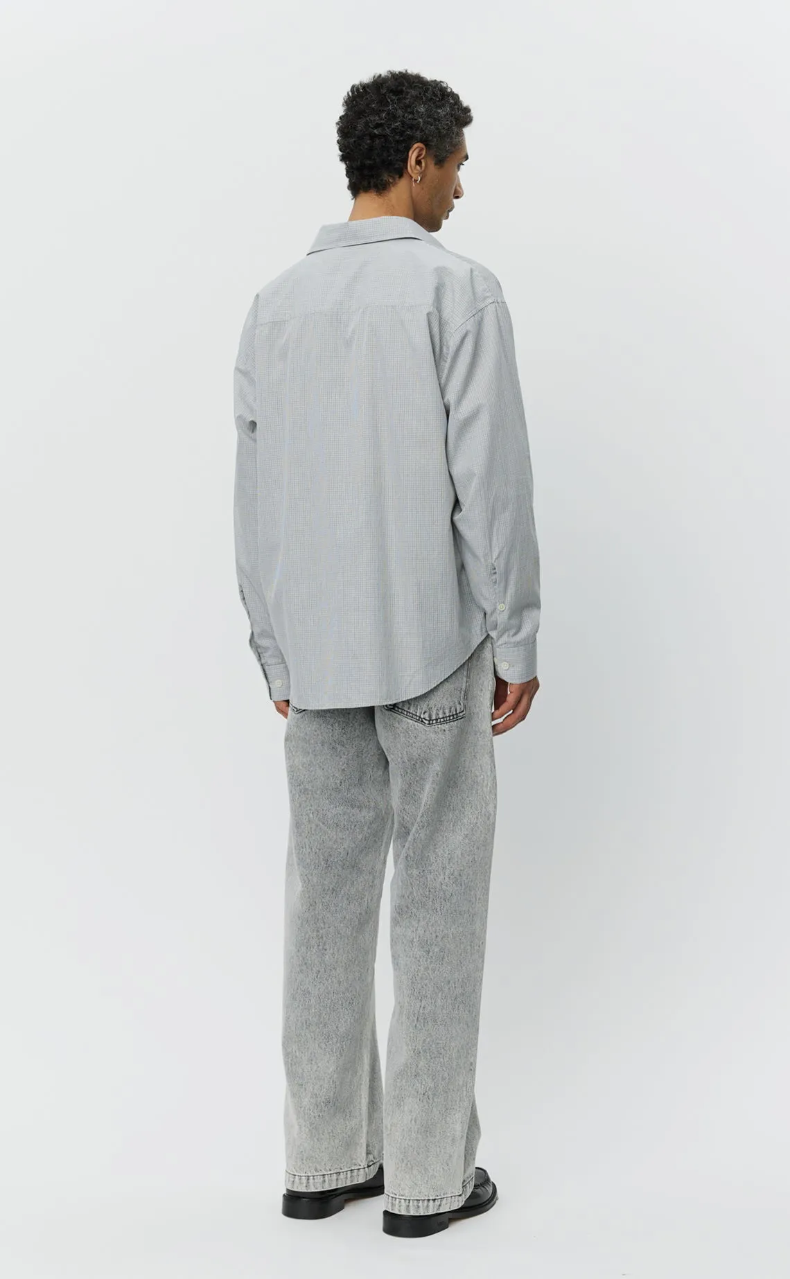 Exact Shirt - Grey Micro Check sold by mfpen product image thumbnail 3