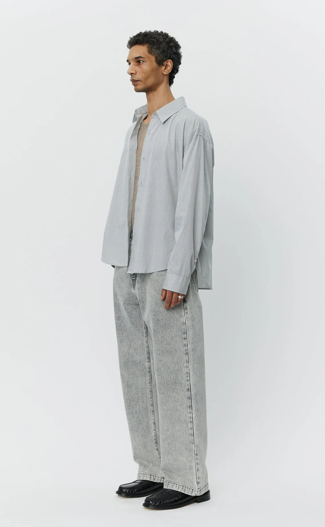 Exact Shirt - Grey Micro Check sold by mfpen product image thumbnail 2