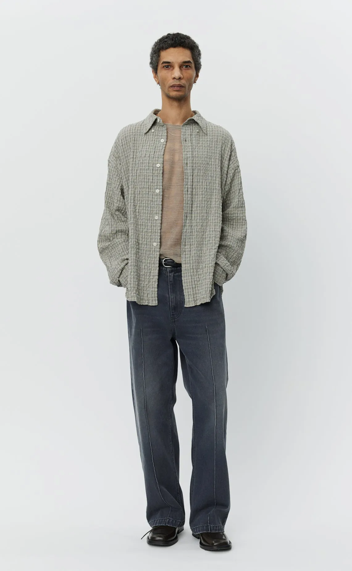 Button Down Shirt - Grey Generation Check sold by mfpen