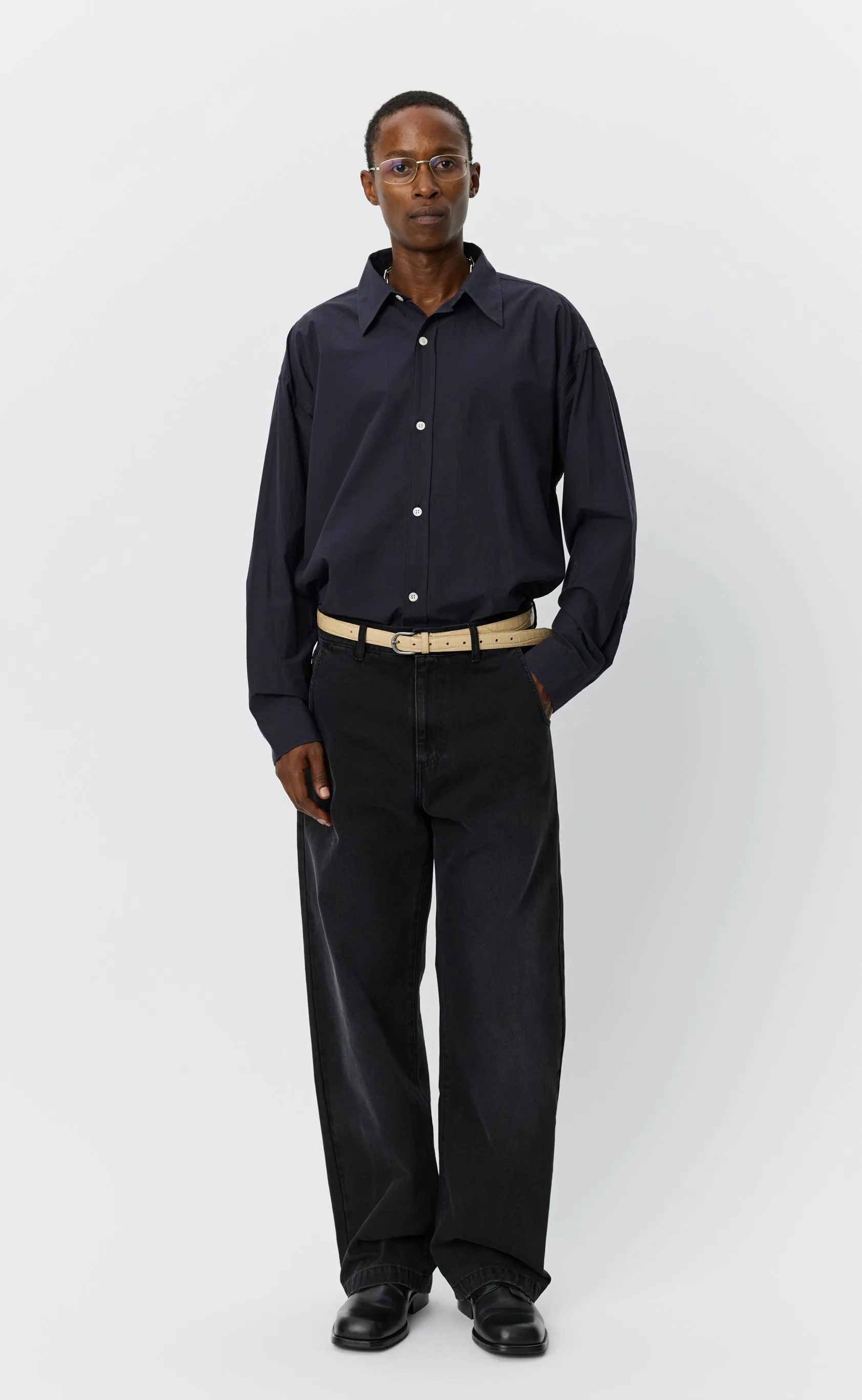 Straight Cut Jeans - Faded Black sold by mfpen