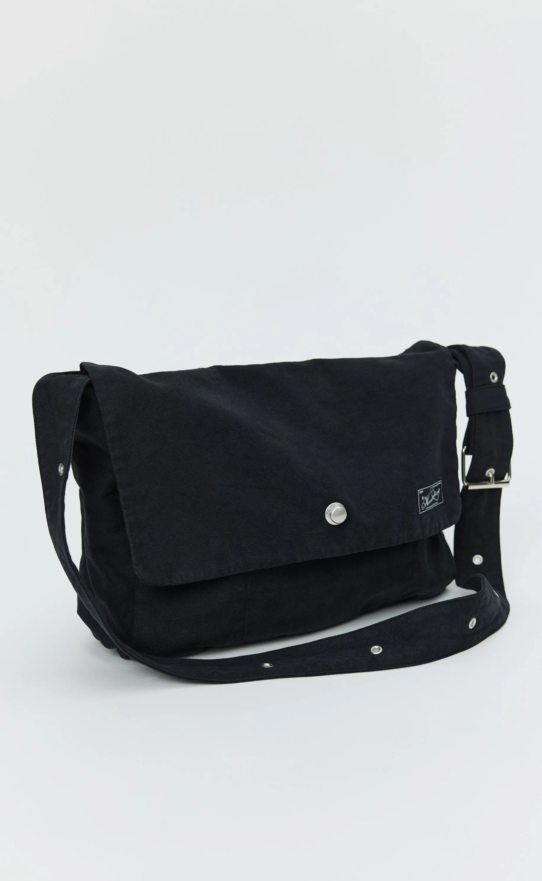 Postman Bag - Black Canvas sold by mfpen product image thumbnail 3