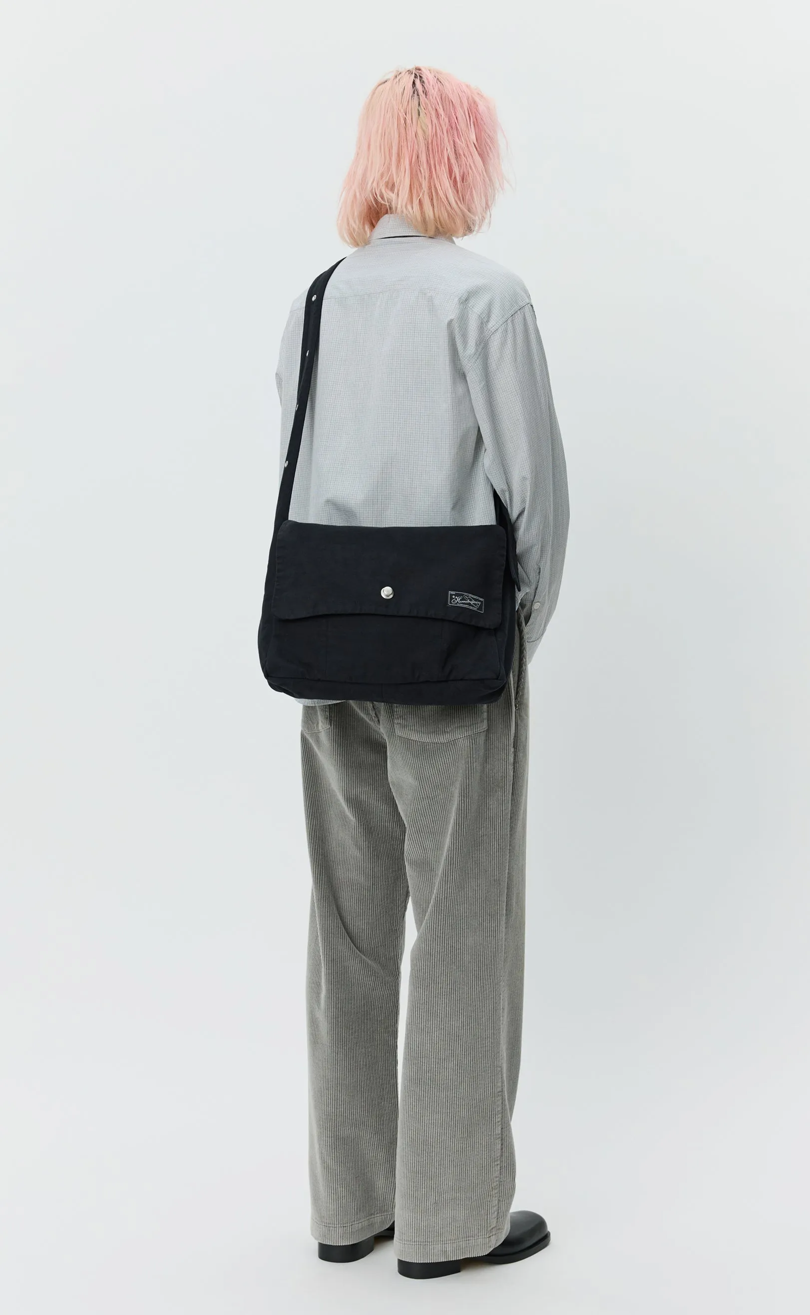 Postman Bag - Black Canvas sold by mfpen product image thumbnail 2