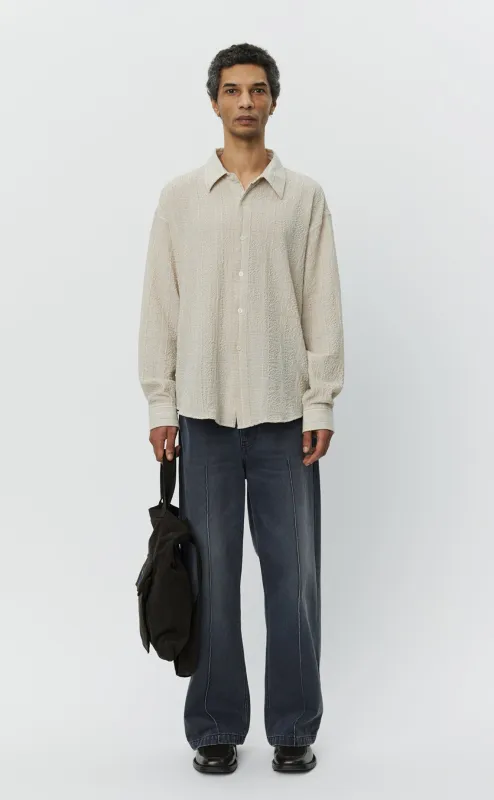 Exact Shirt  - Dusty Seersucker Check sold by mfpen