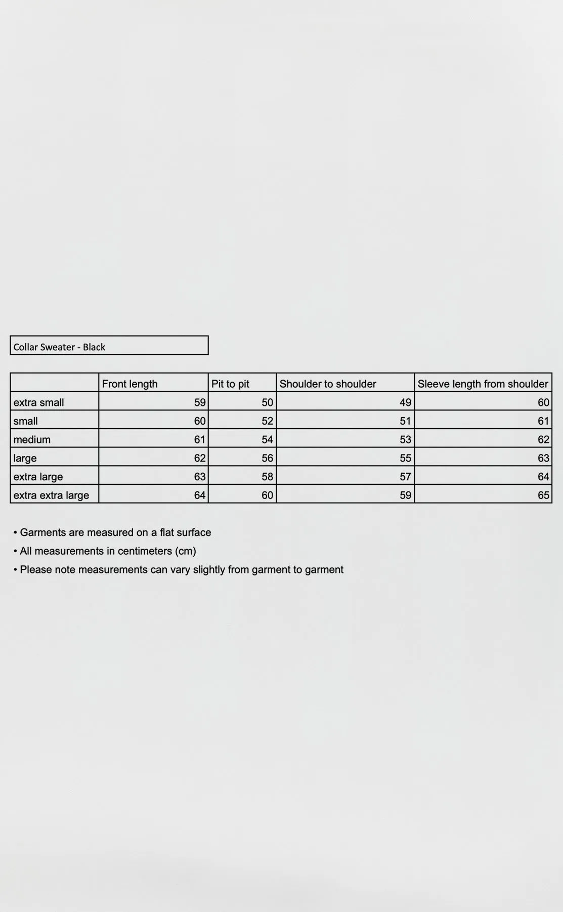 Collar Sweater - Black sold by mfpen product image thumbnail 5