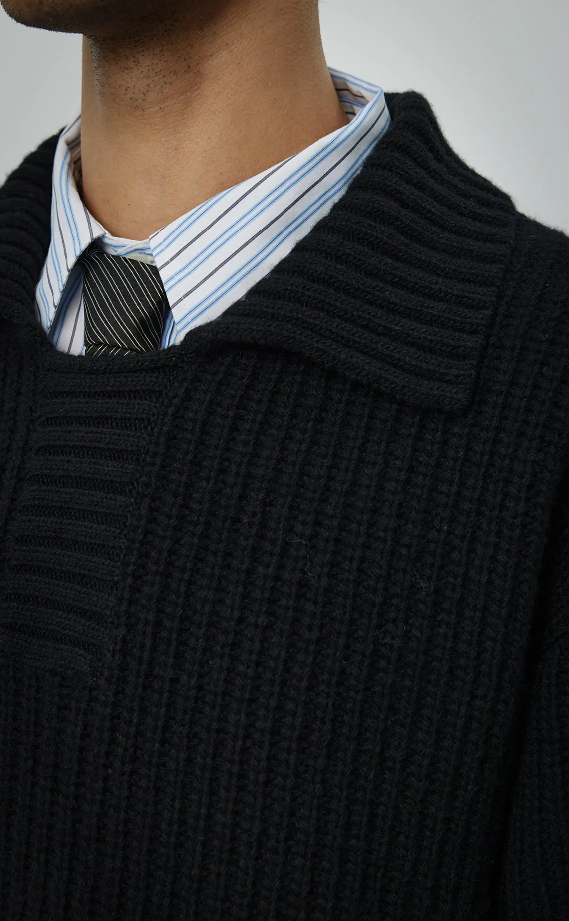 Collar Sweater - Black sold by mfpen product image thumbnail 4