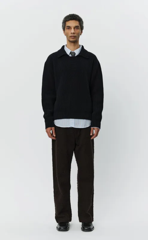 Collar Sweater - Black sold by mfpen