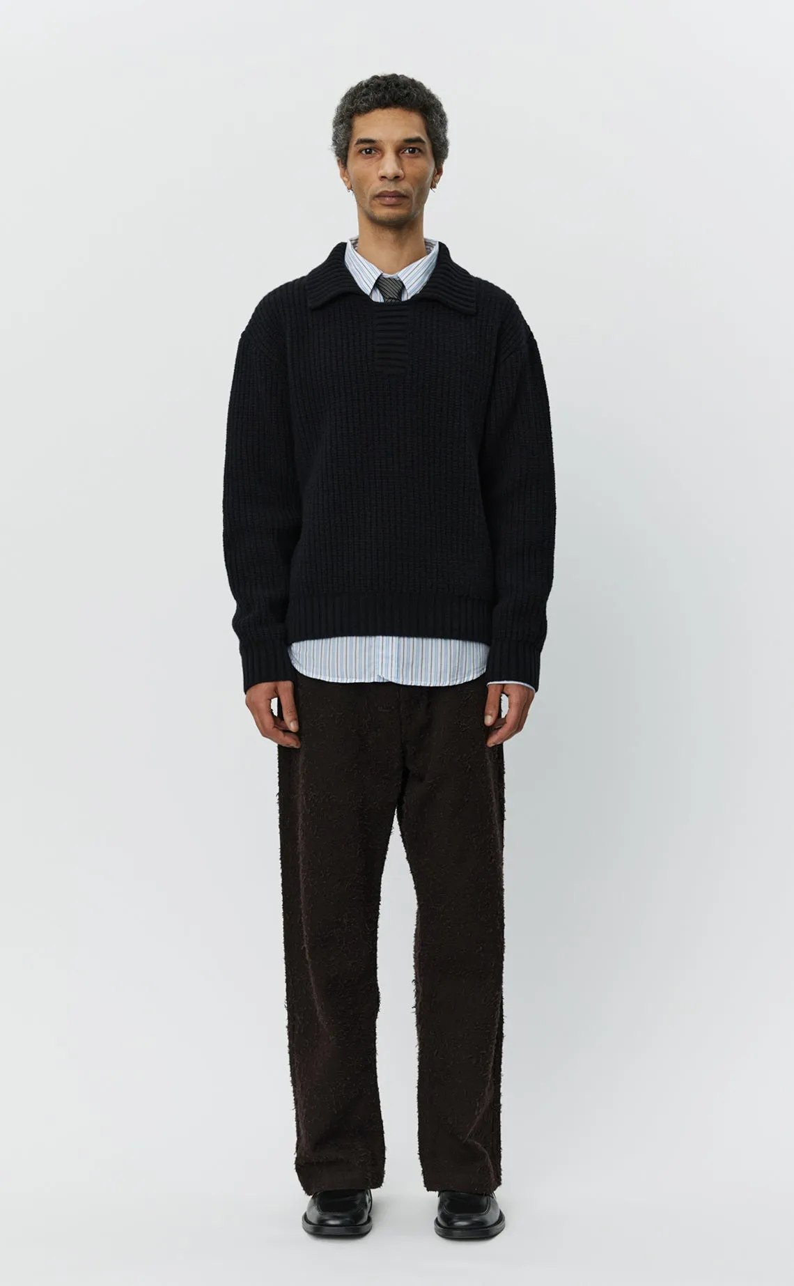 Collar Sweater - Black sold by mfpen