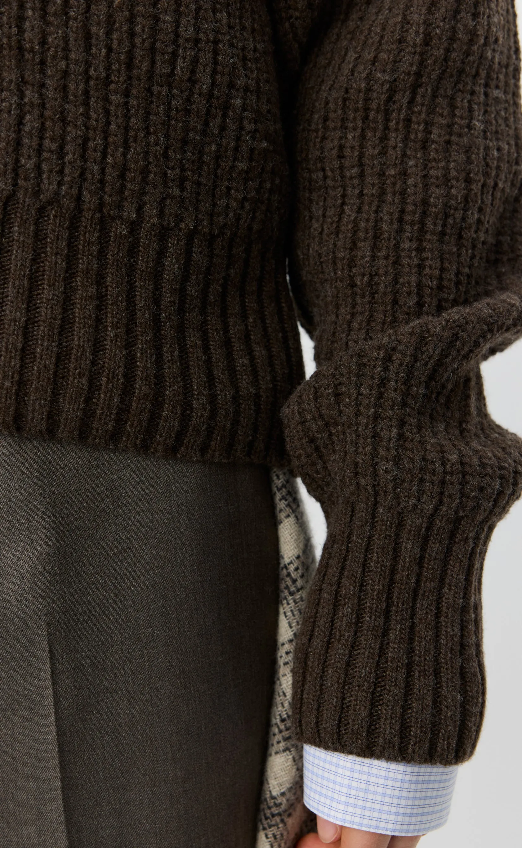 Plaza V-Neck - Dark Brown sold by mfpen product image thumbnail 5