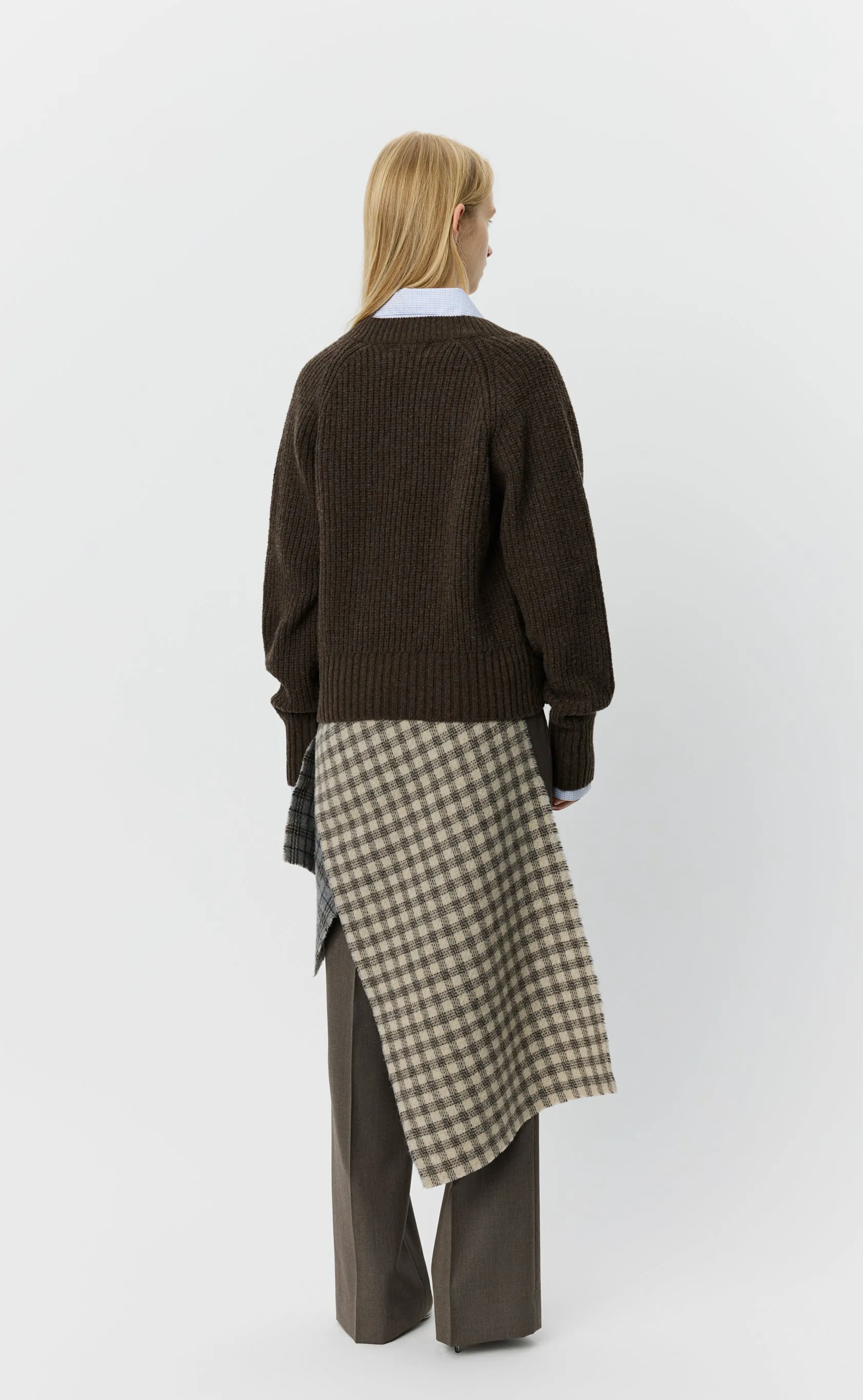 Plaza V-Neck - Dark Brown sold by mfpen product image thumbnail 3