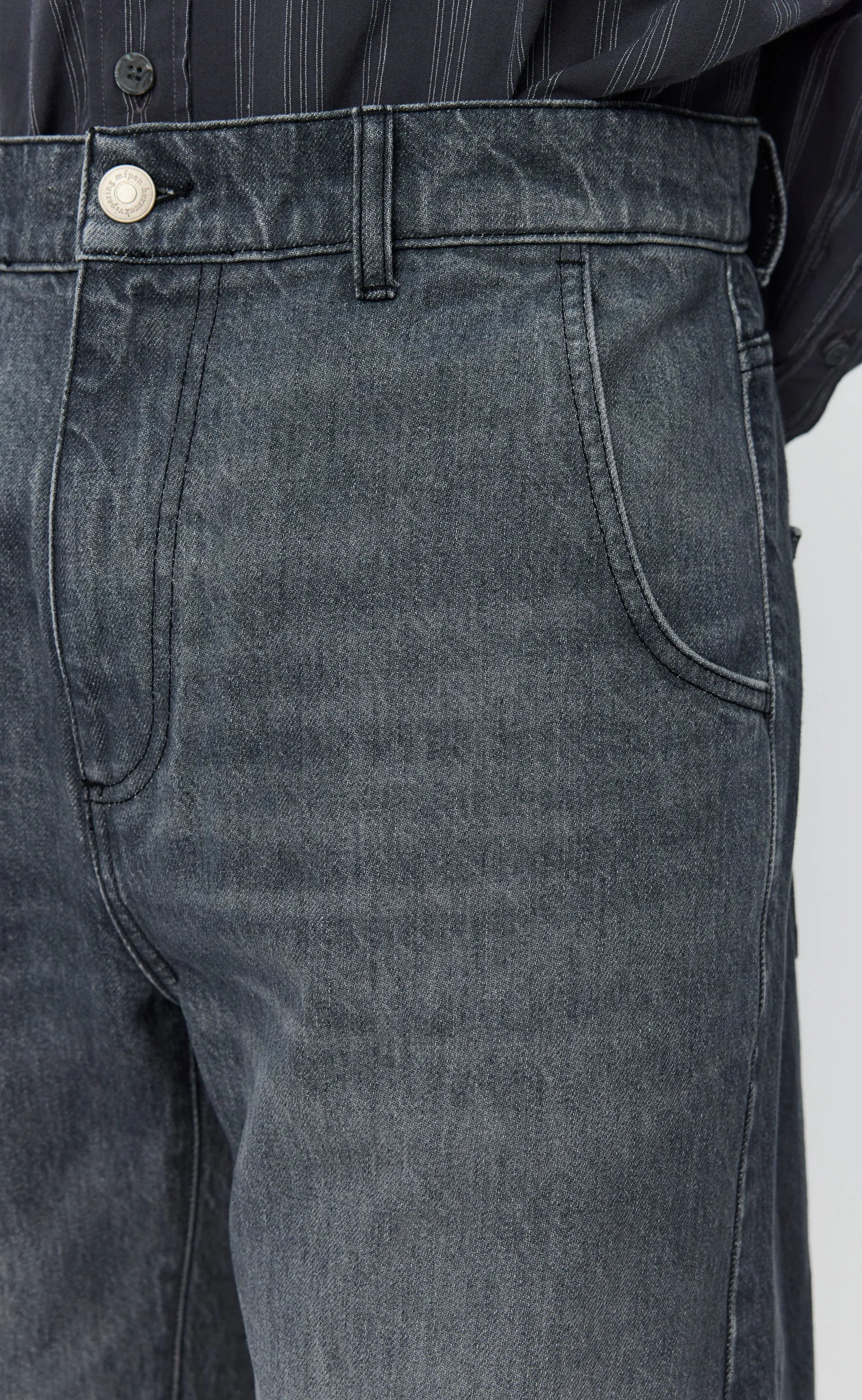 Straight Cut Jeans - Stonewashed Grey sold by mfpen product image thumbnail 5