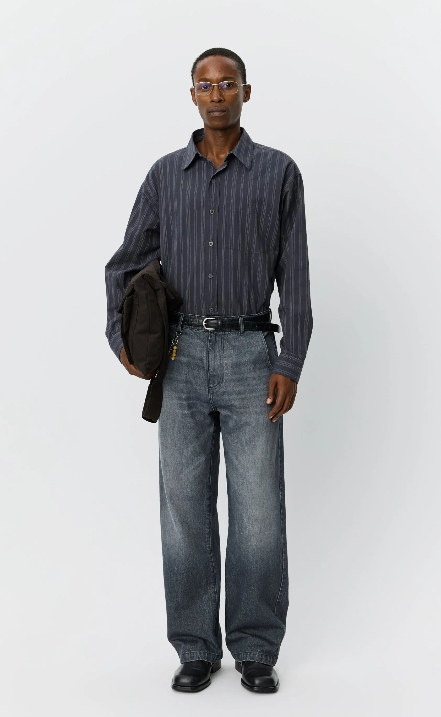 Straight Cut Jeans - Stonewashed Grey sold by mfpen