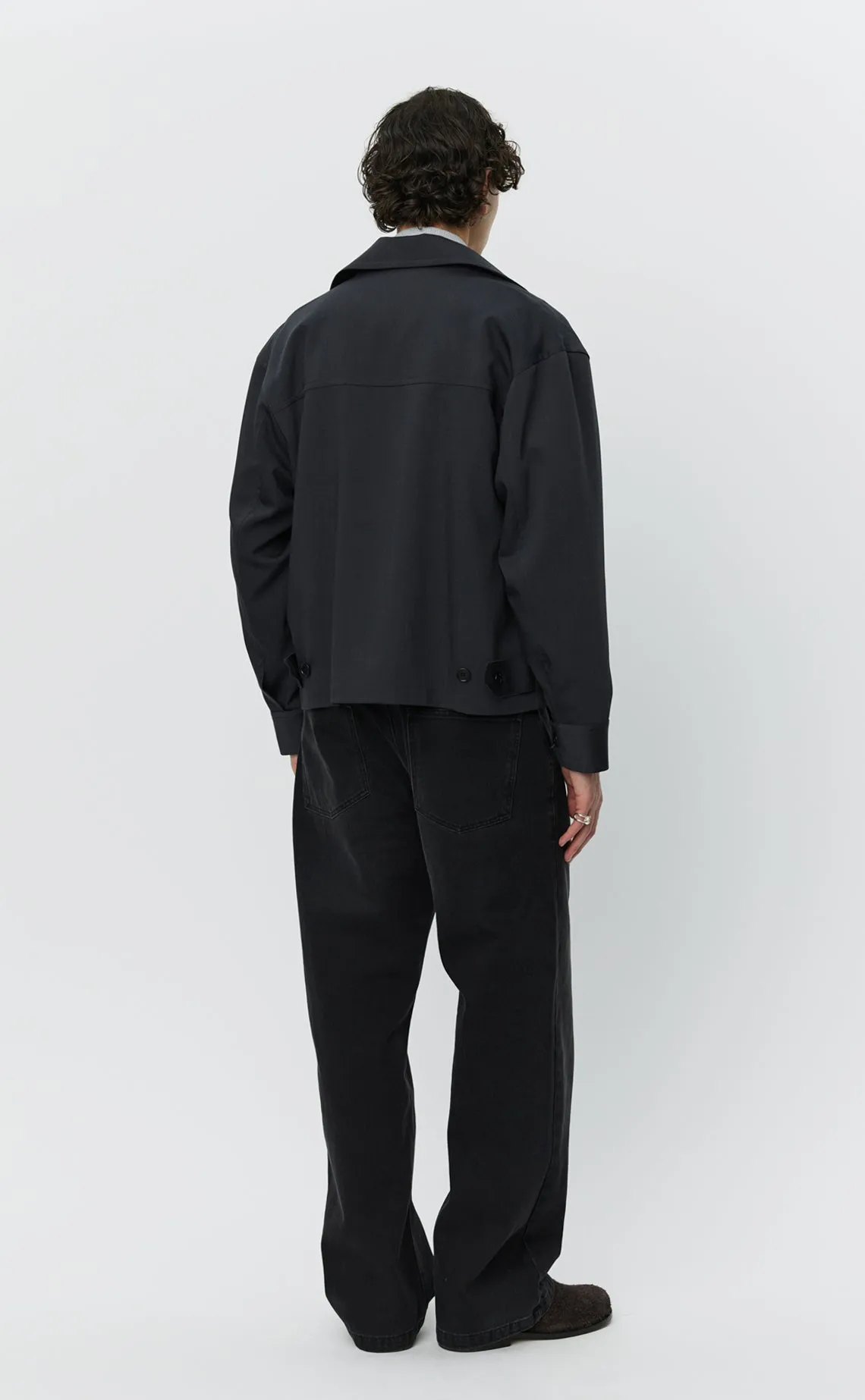 Mail Jacket - Dark Grey Wool sold by mfpen product image thumbnail 4