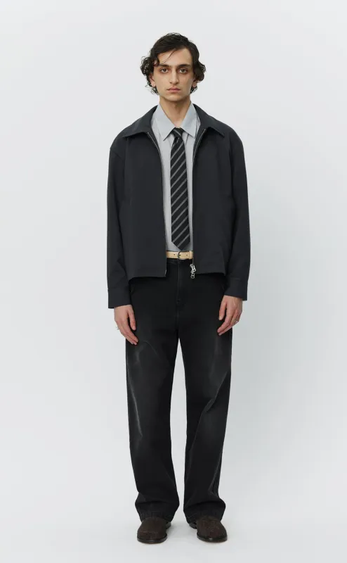 Mail Jacket - Dark Grey Wool sold by mfpen Mens