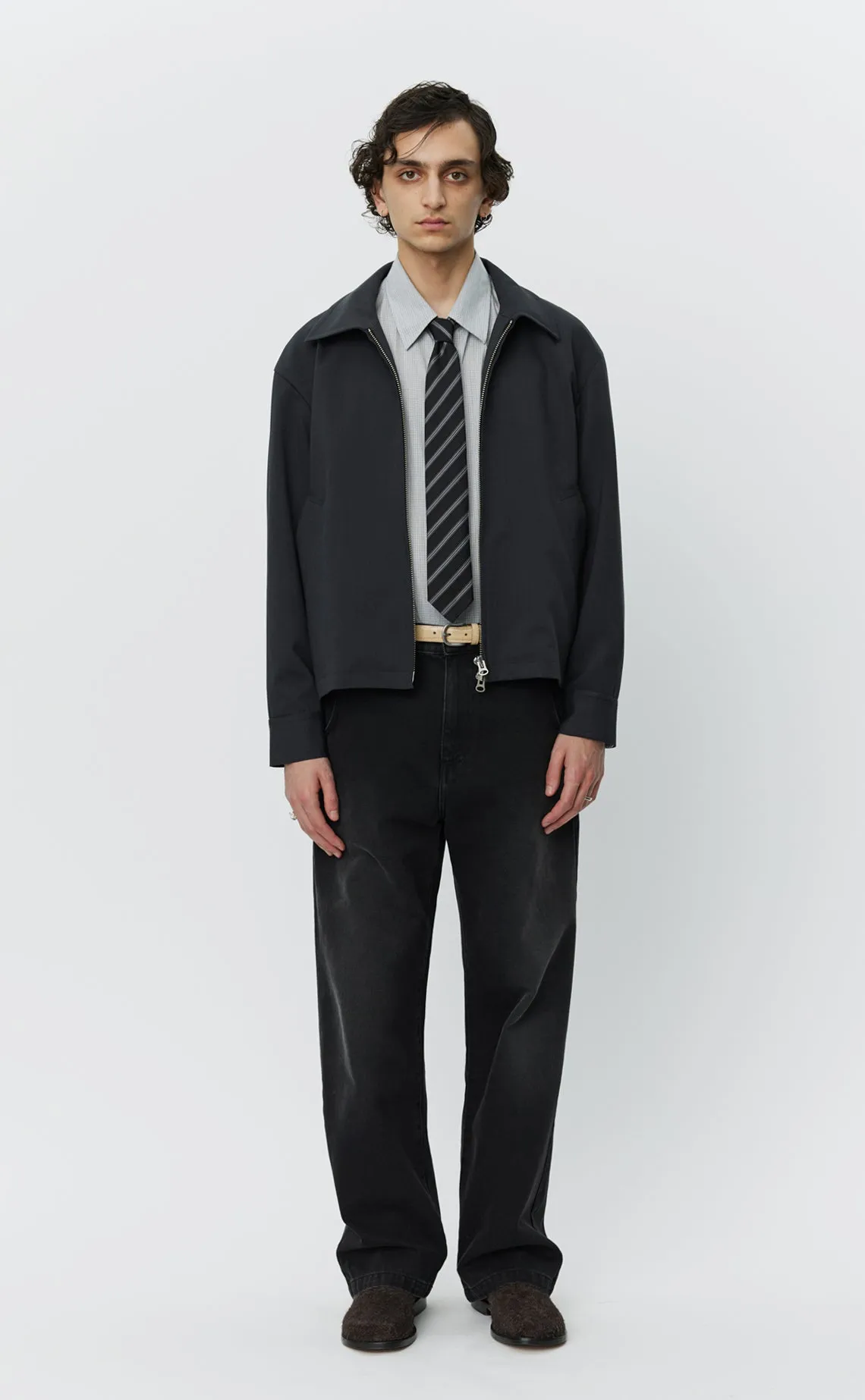 Mail Jacket - Dark Grey Wool sold by mfpen