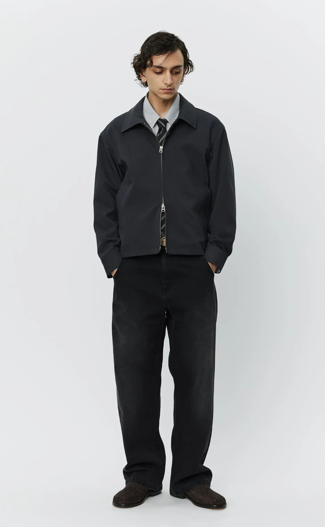 Mail Jacket - Dark Grey Wool sold by mfpen product image thumbnail 5