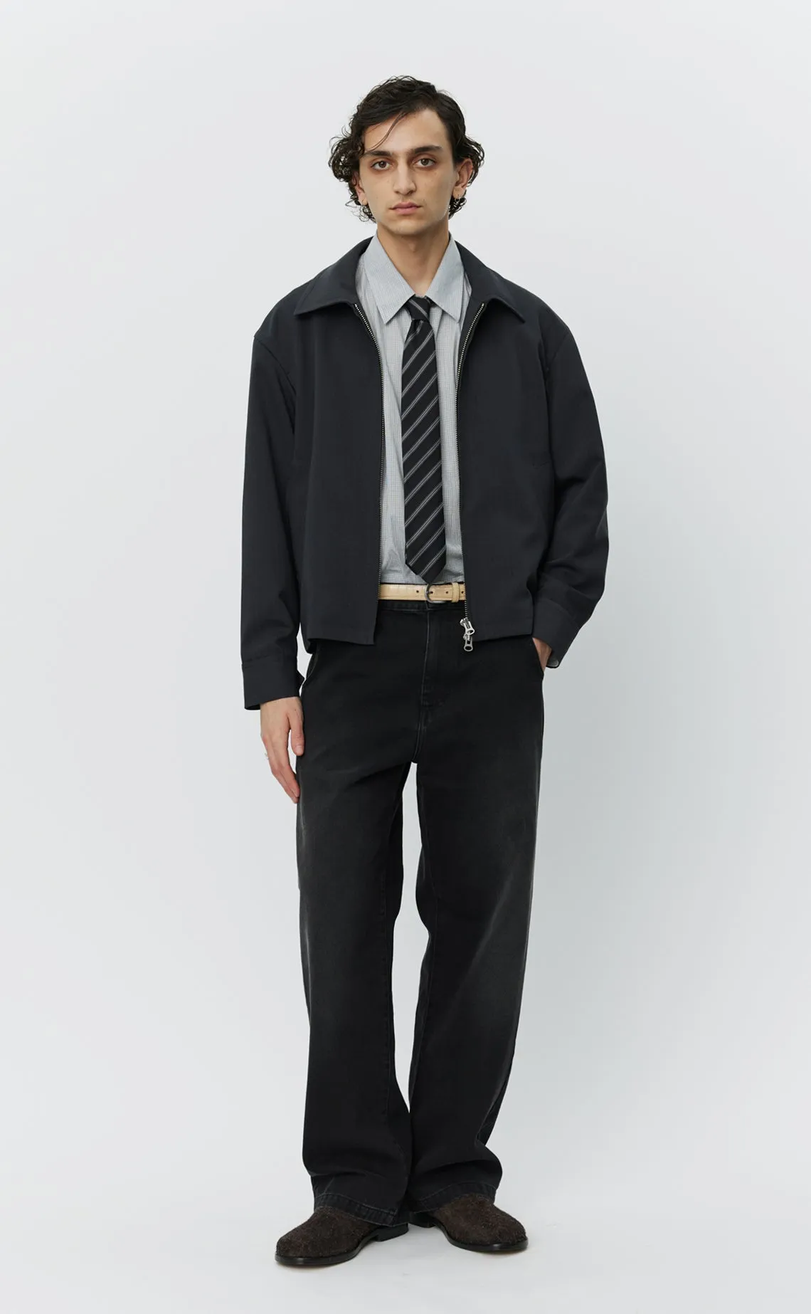 Mail Jacket - Dark Grey Wool sold by mfpen product image thumbnail 2