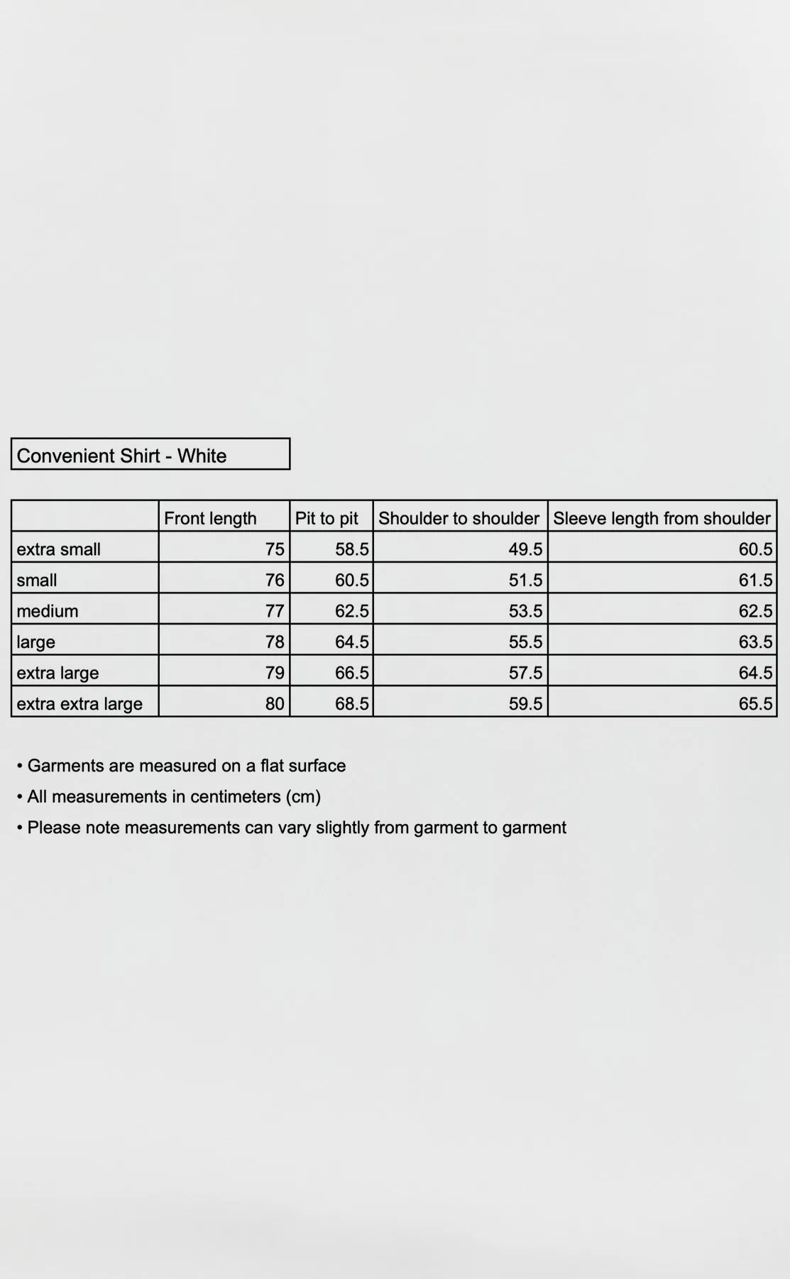 Convenient Shirt - White sold by mfpen product image thumbnail 5