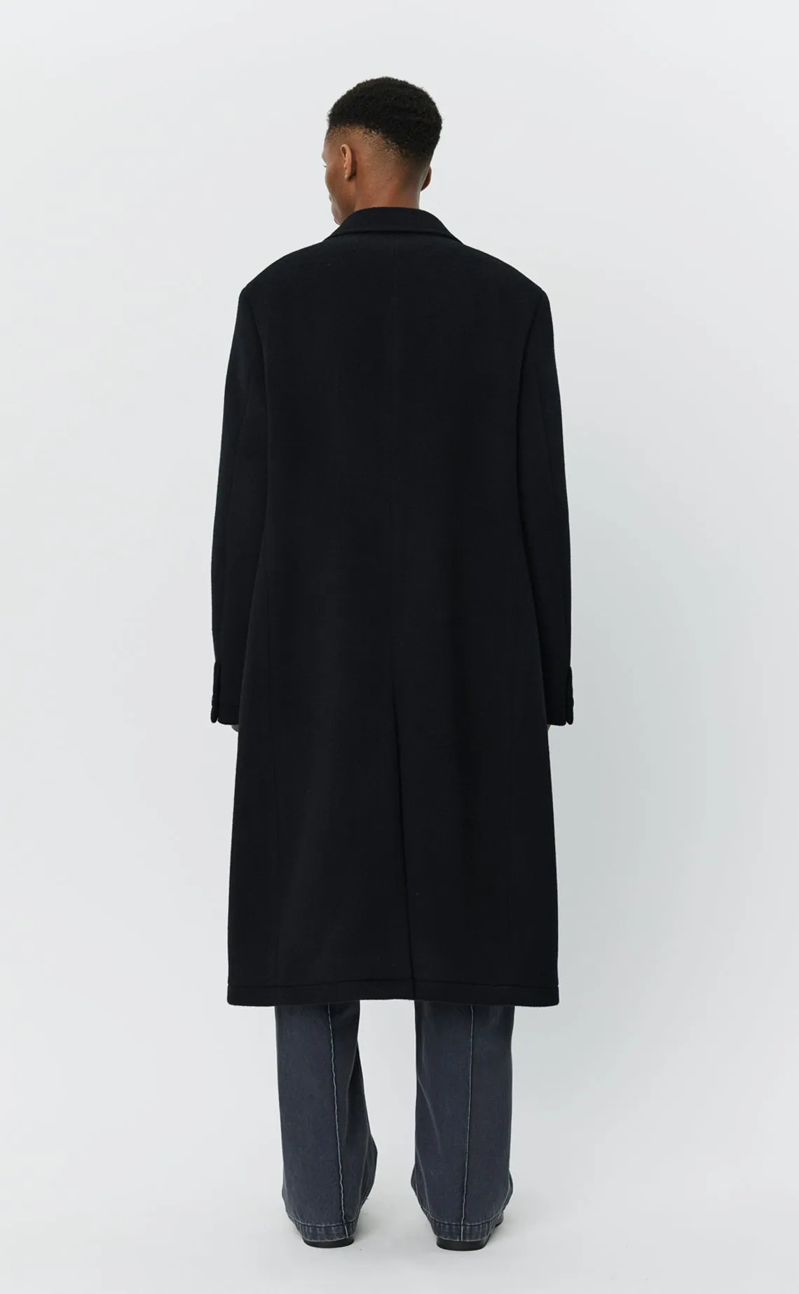 Conference Coat - Black Recycled Wool sold by mfpen product image thumbnail 5