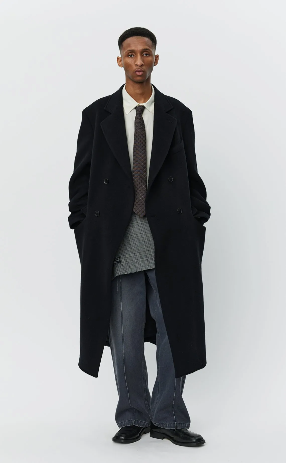 Conference Coat - Black Recycled Wool sold by mfpen product image thumbnail 2