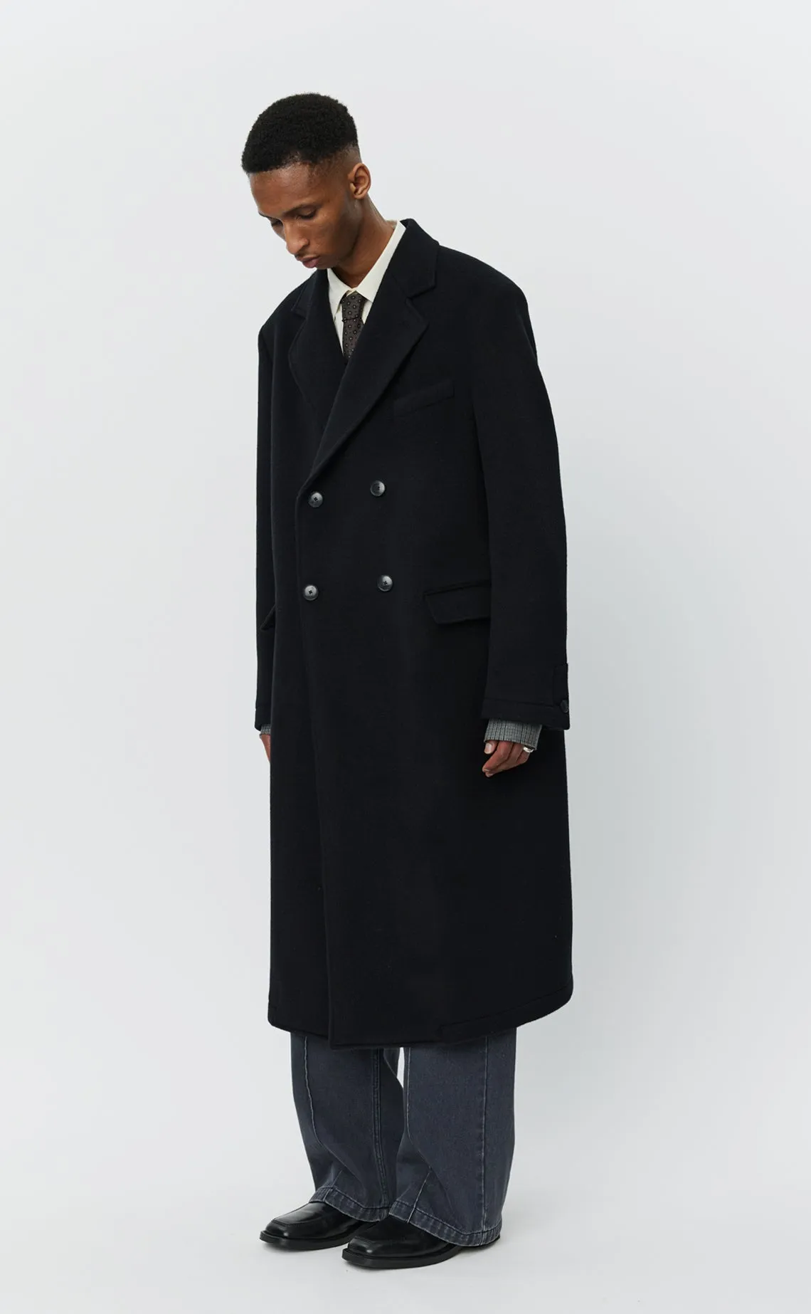 Conference Coat - Black Recycled Wool sold by mfpen product image thumbnail 3