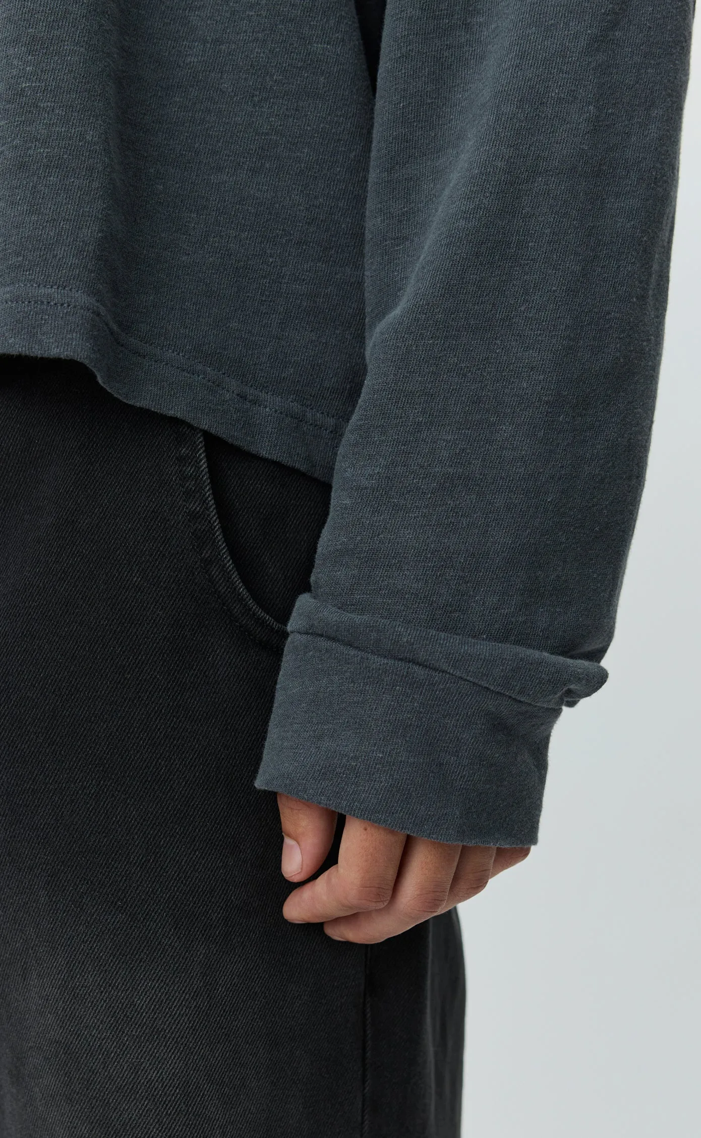 Relaxed LS Tee - Dark Lead sold by mfpen Mens product image thumbnail 4