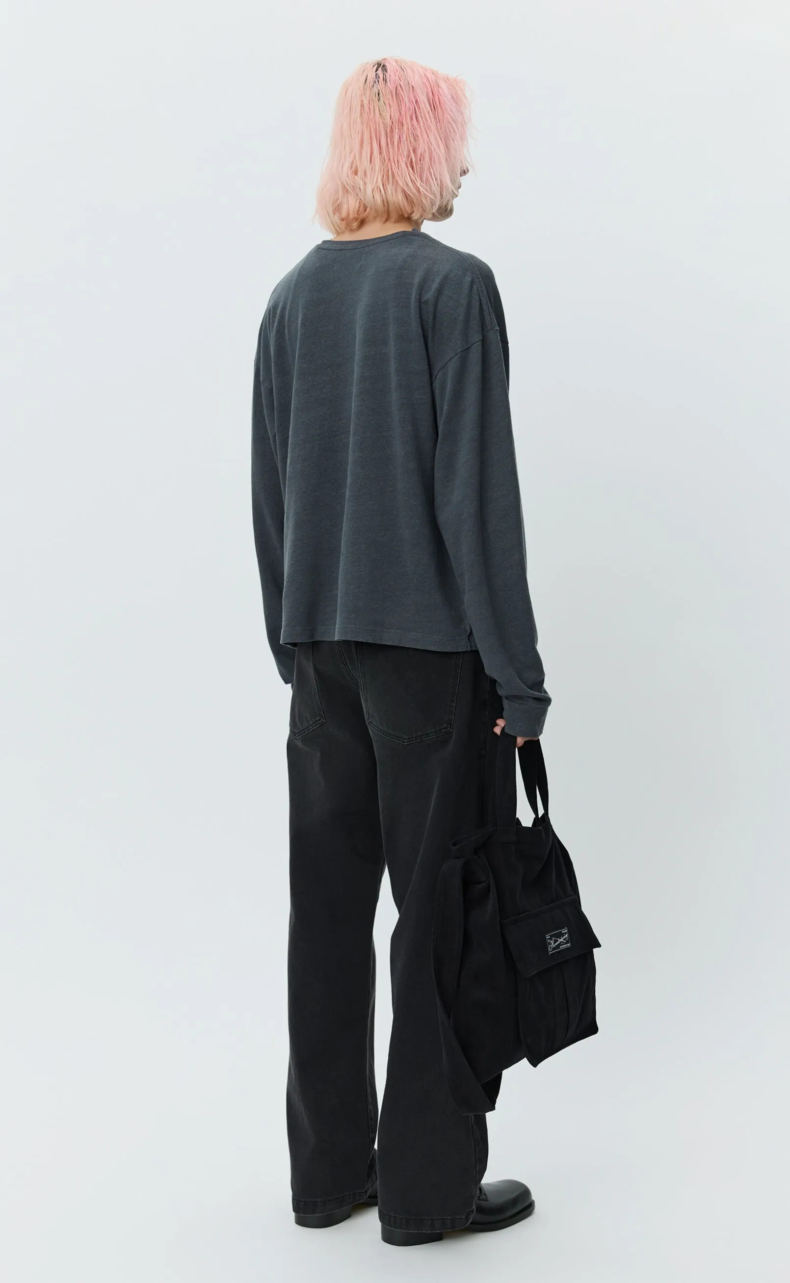 Relaxed LS Tee - Dark Lead sold by mfpen Mens product image thumbnail 3