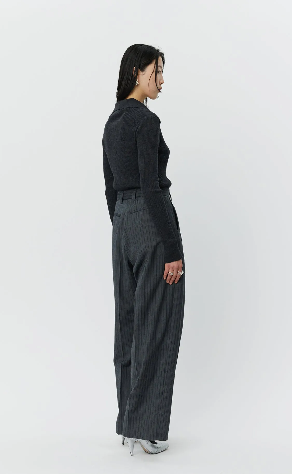 Favorite Trousers - Classic Grey Double Stripe sold by mfpen product image thumbnail 4