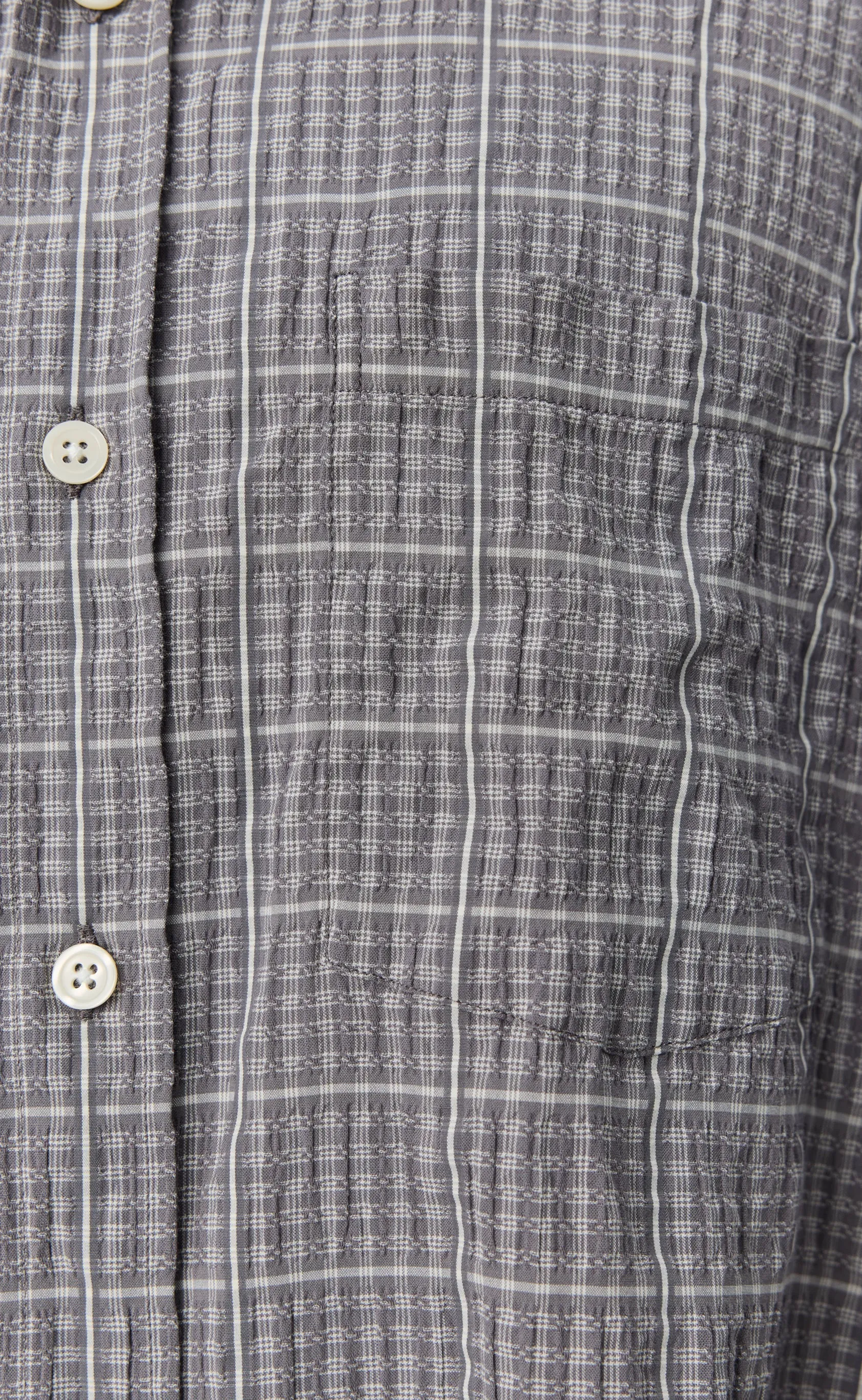 Executive Shirt - Grey Textured Check sold by mfpen product image thumbnail 5