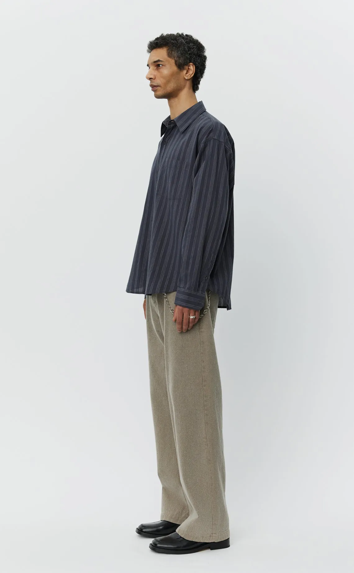 Executive Shirt - Dark Grey Double Stripe sold by mfpen product image thumbnail 3