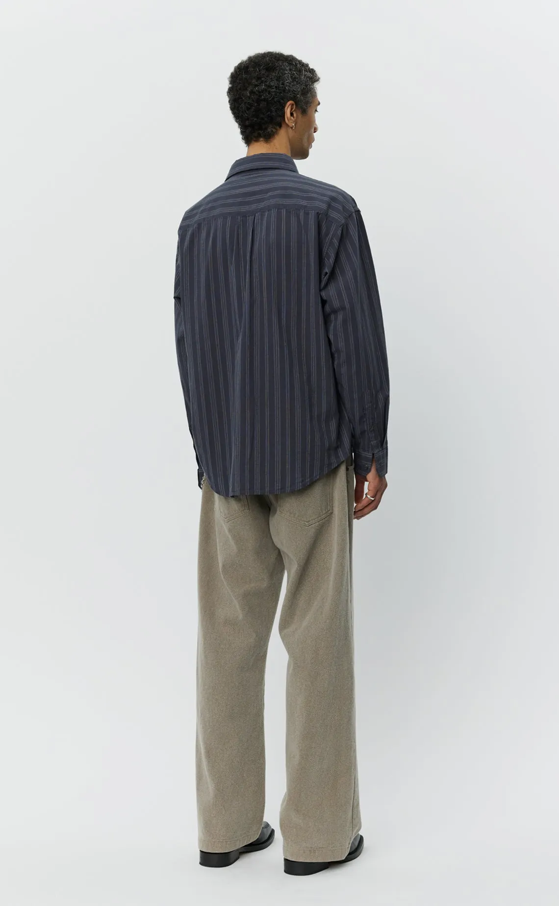 Executive Shirt - Dark Grey Double Stripe sold by mfpen product image thumbnail 4