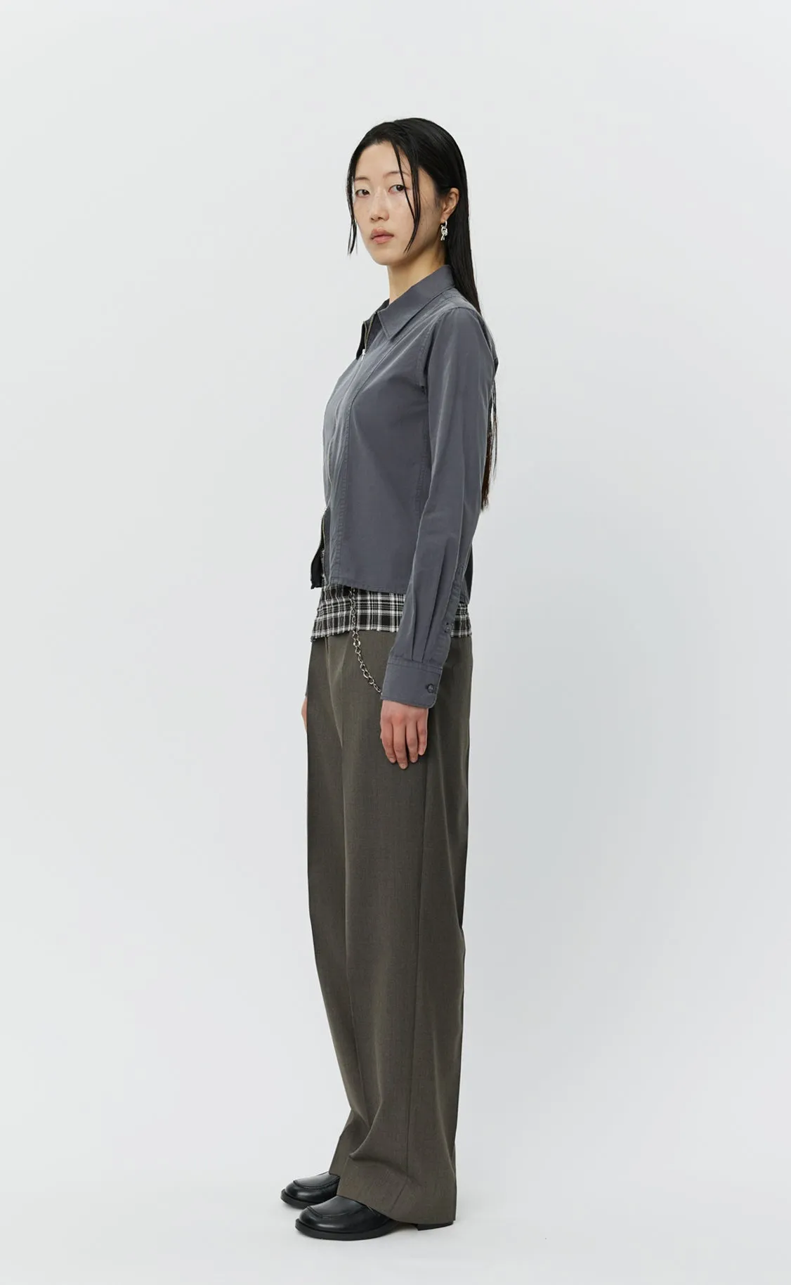 Readers Zip Shirt - Washed Graphite sold by mfpen product image thumbnail 2