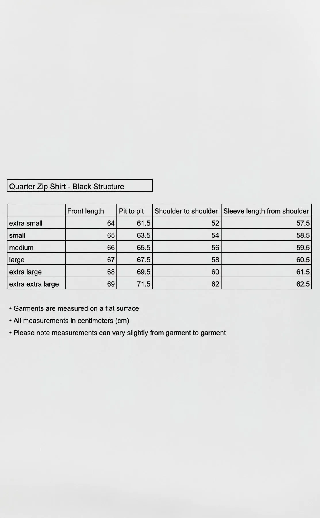 Quarter Zip Shirt - Black Structure sold by mfpen product image thumbnail 5