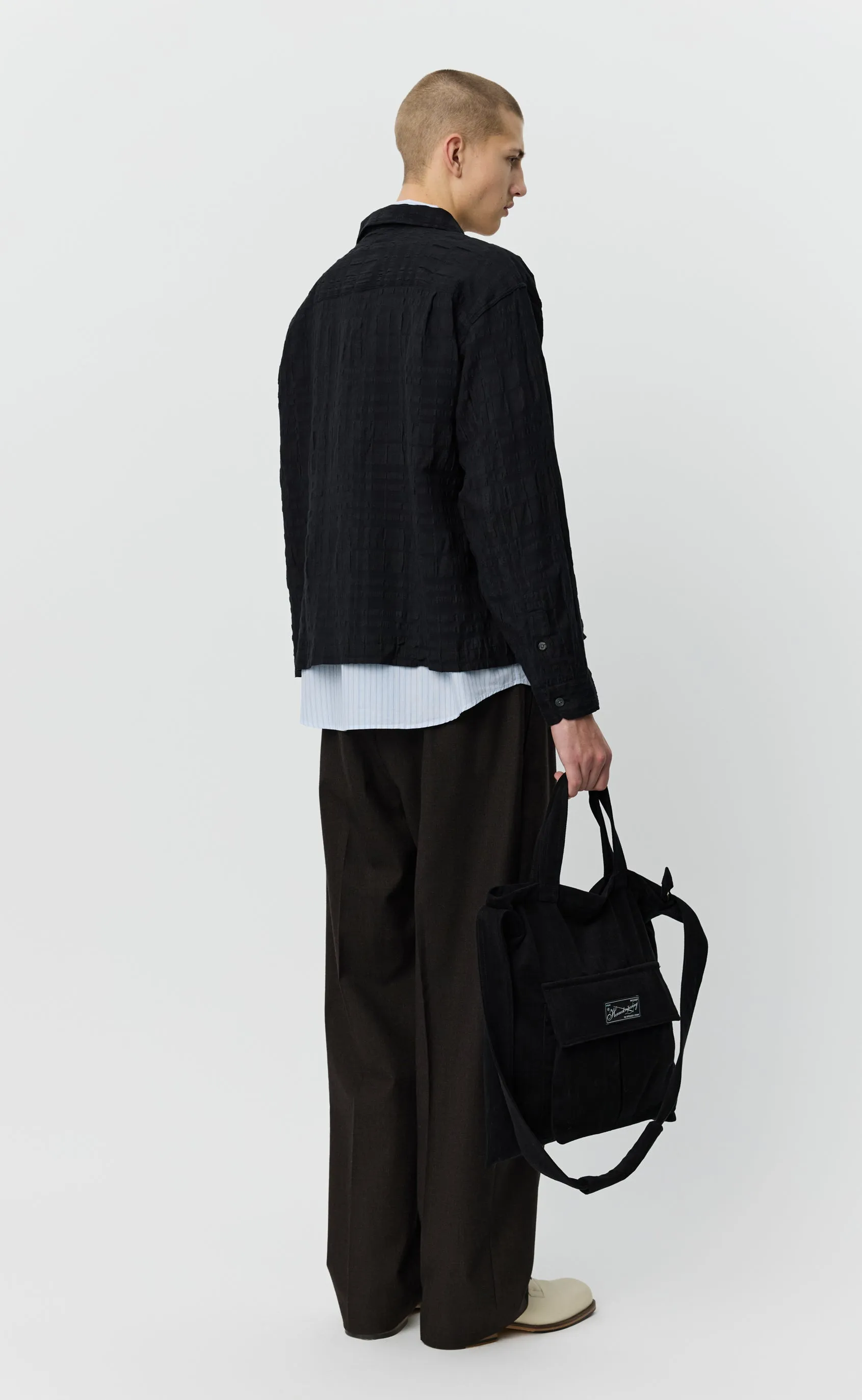 Quarter Zip Shirt - Black Structure sold by mfpen product image thumbnail 3