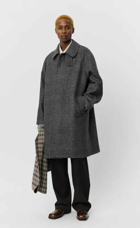 Accession Coat - Brushed Grey Glen Check sold by mfpen