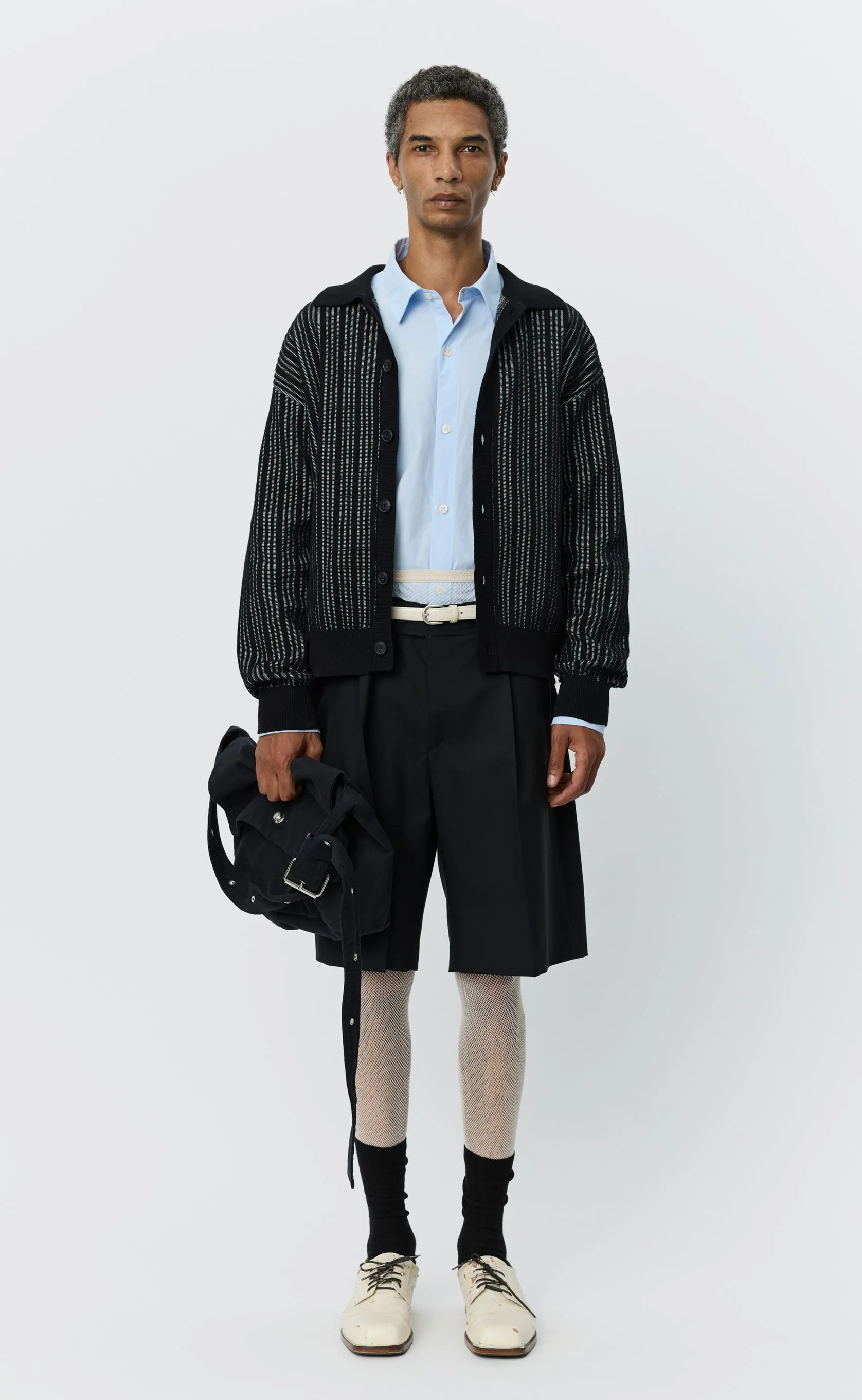 Formal Cardigan - Black Stripe sold by mfpen