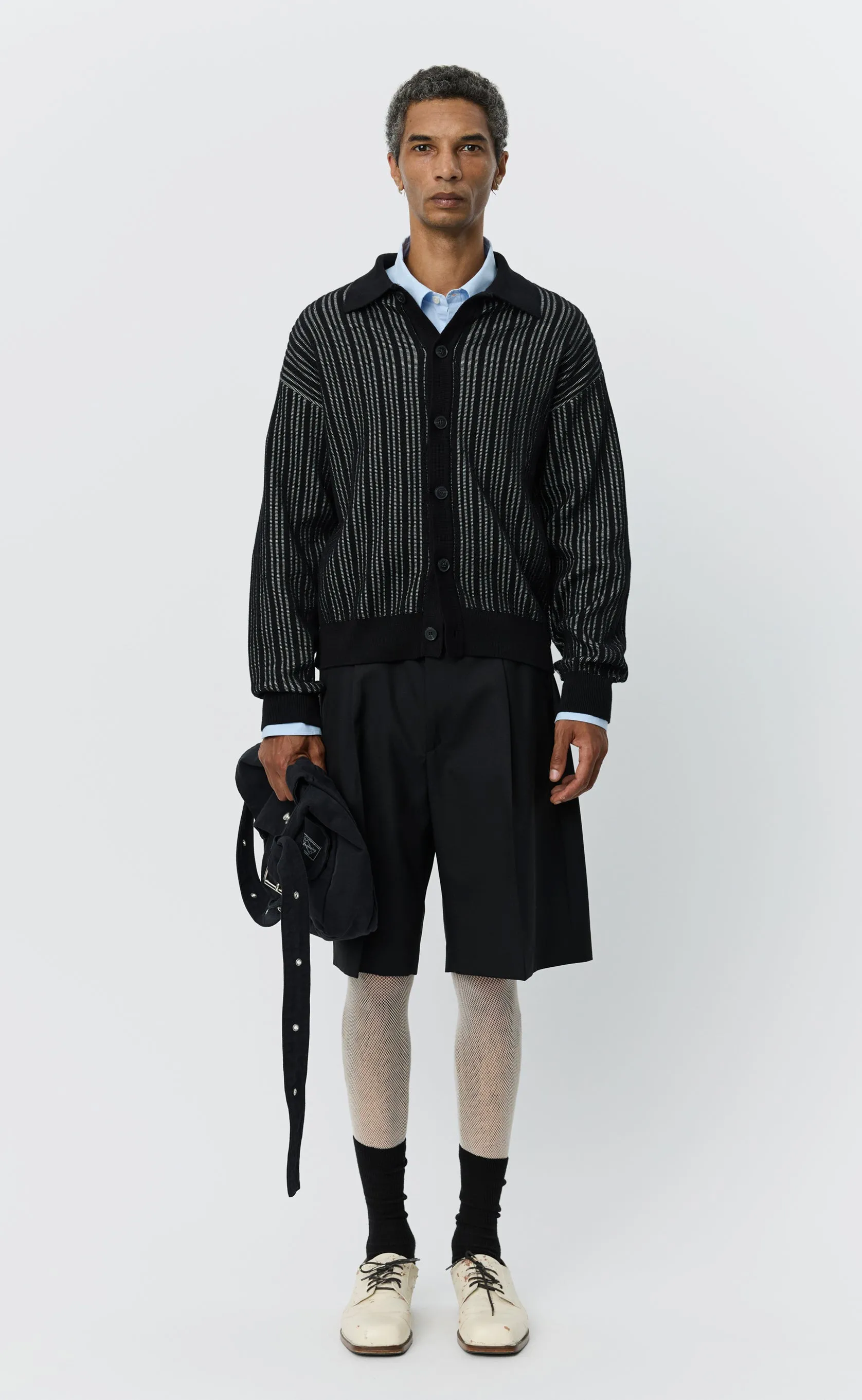 Formal Cardigan - Black Stripe sold by mfpen product image thumbnail 5