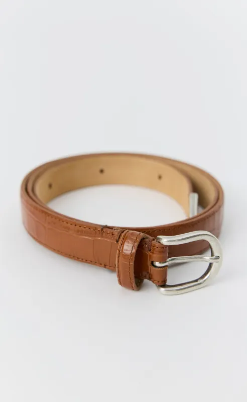 Occasion Belt - Russet Croc sold by mfpen
