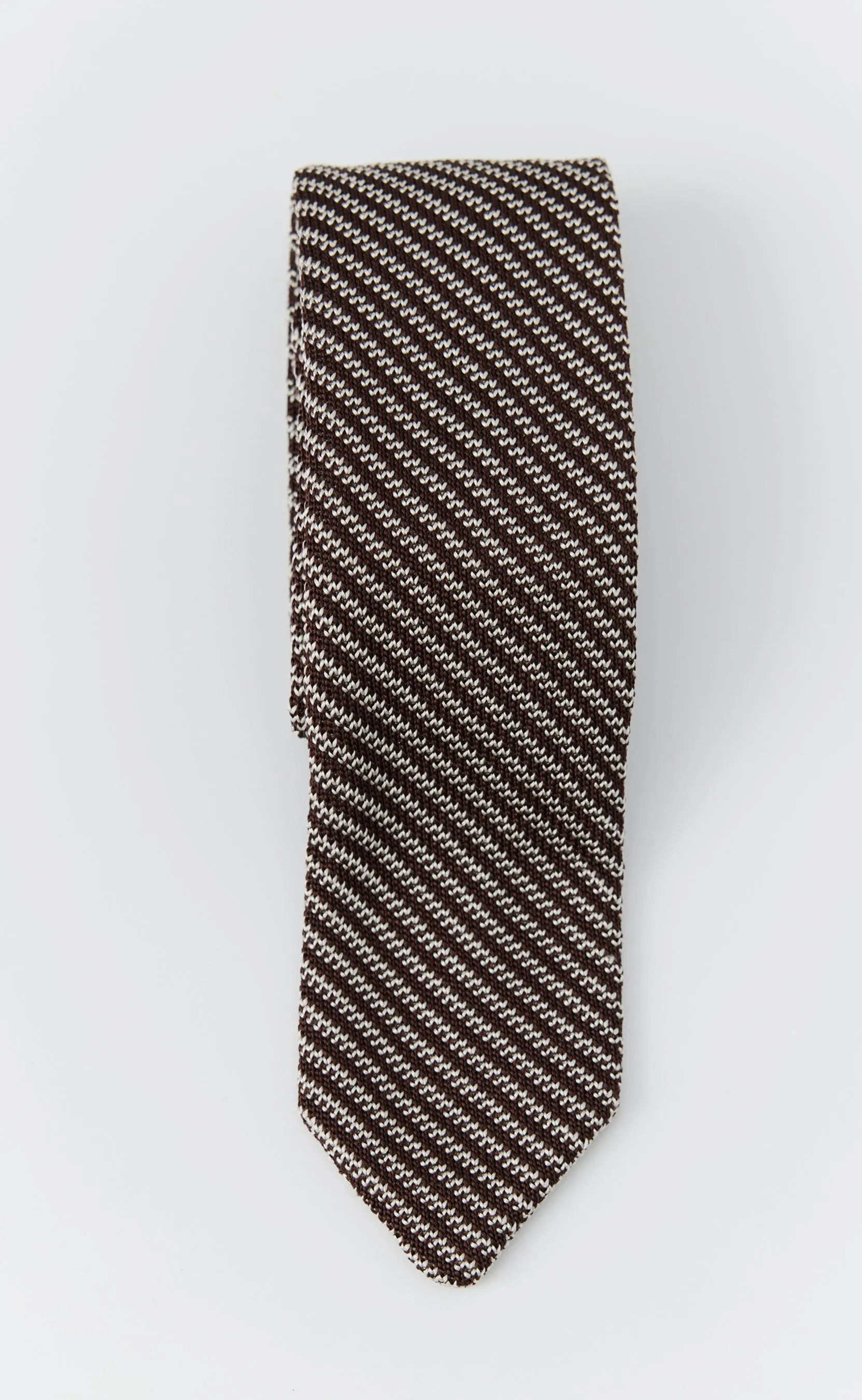 Formal Tie - Brown Stripe sold by mfpen