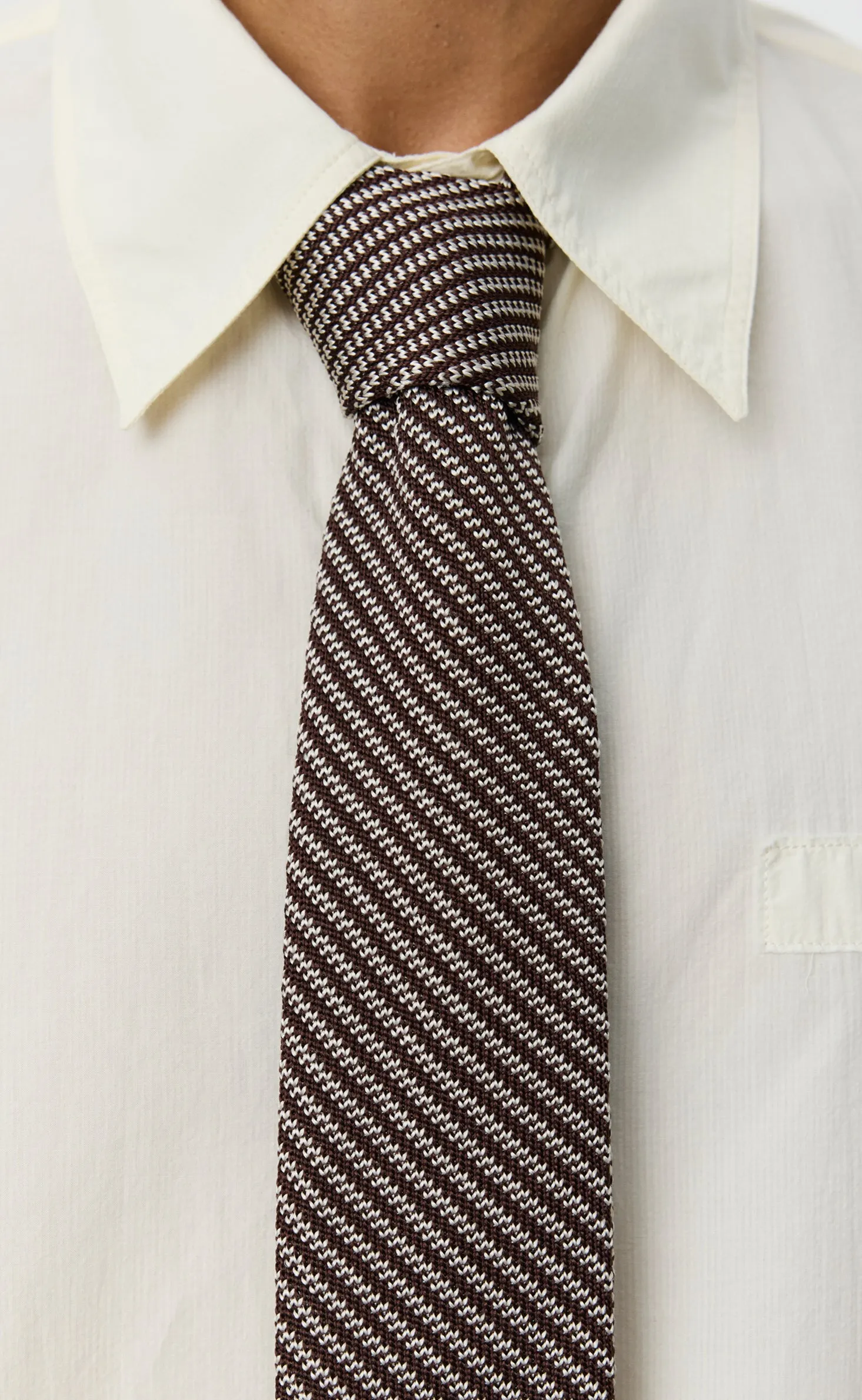 Formal Tie - Brown Stripe sold by mfpen product image thumbnail 3